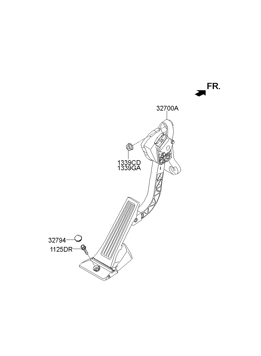 Педаль газа для Хендай Санта Фе 2012-2016