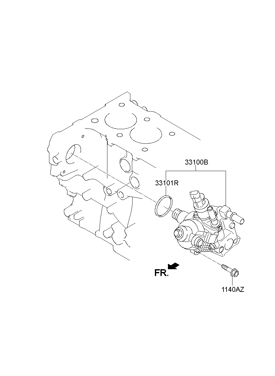 Топливный насос высокого давления для Хендай Санта Фе 2012-2016