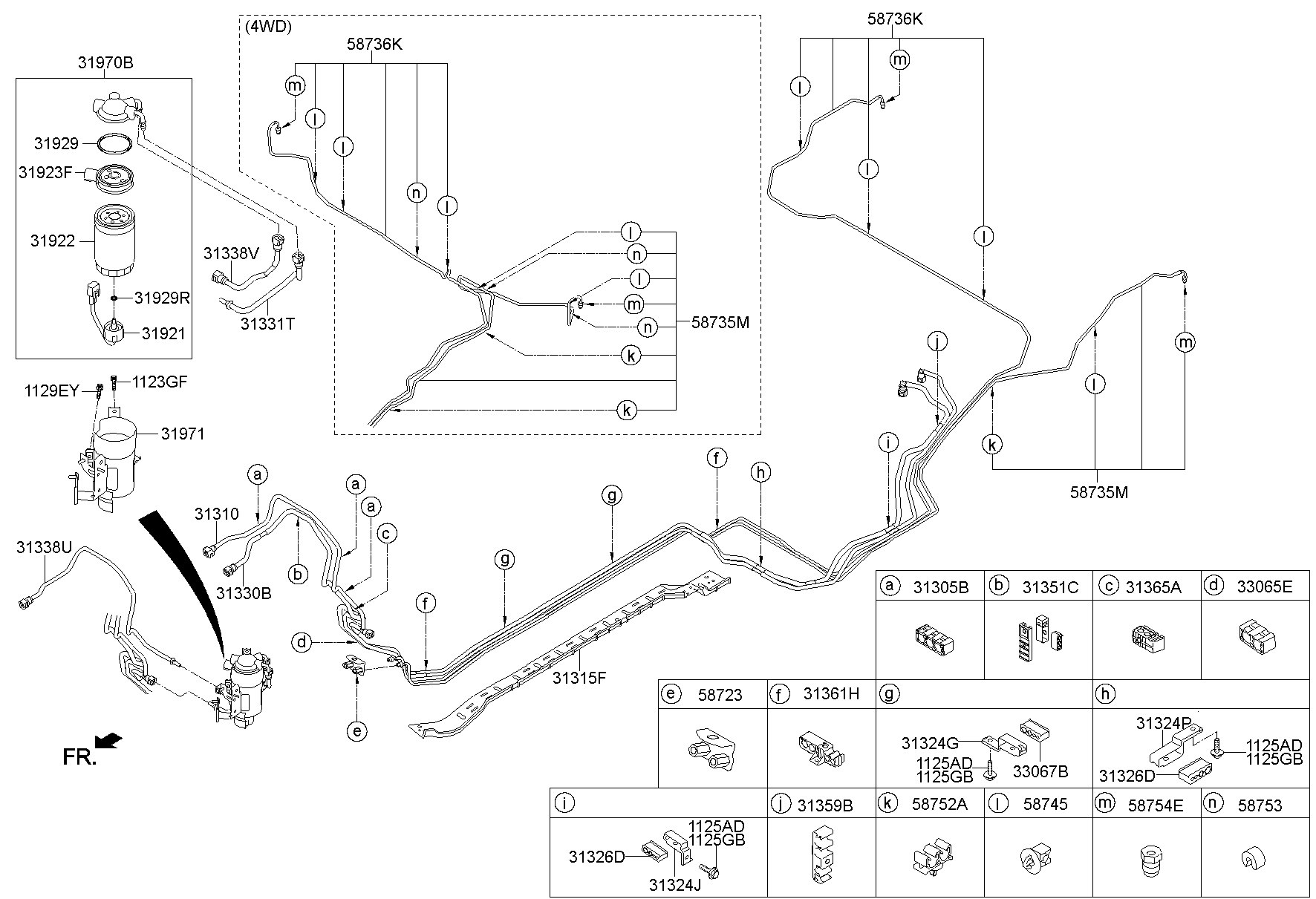 Топливный фильтр для Хендай Санта Фе 2012-2016