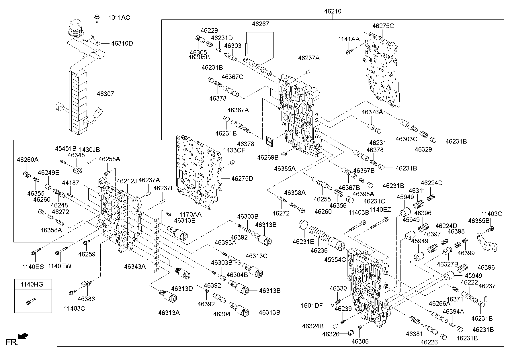 Гибро-блок АКПП для Хендай Санта Фе 2012-2016