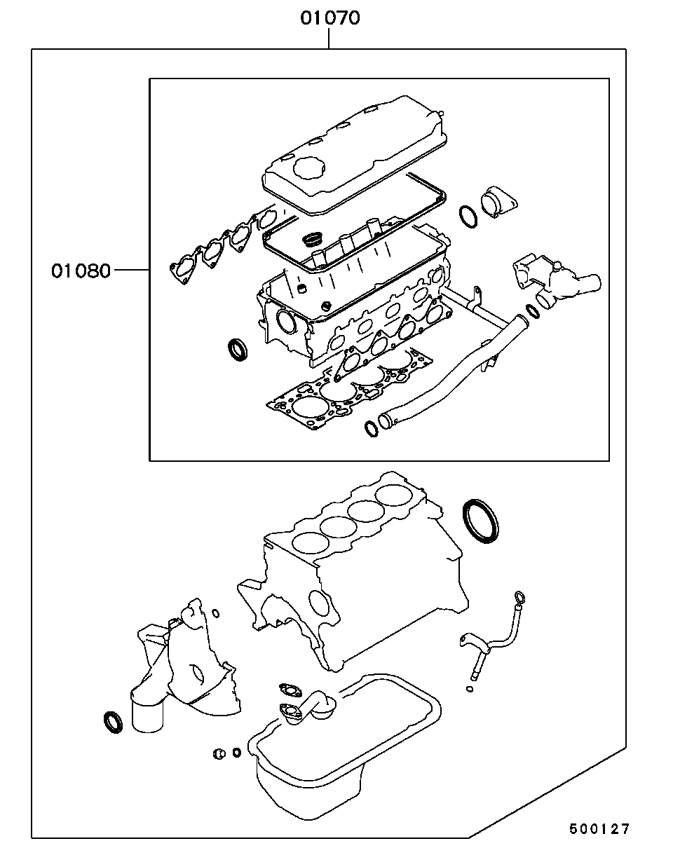 Комплект прокладок для двигателя для Мицубиси Каризма 1999-2003