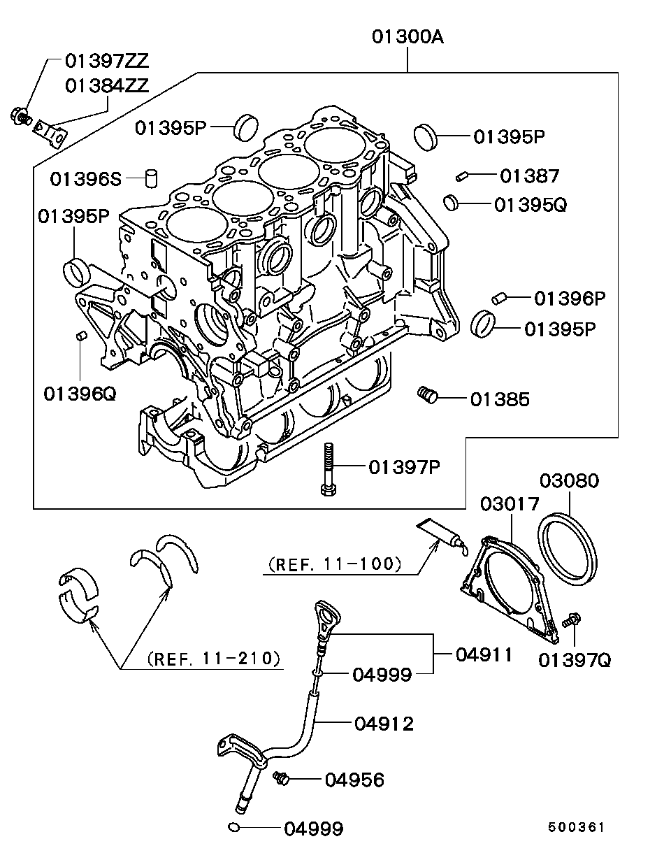 Блок цилиндров в сборе для Мицубиси Каризма 1999-2003