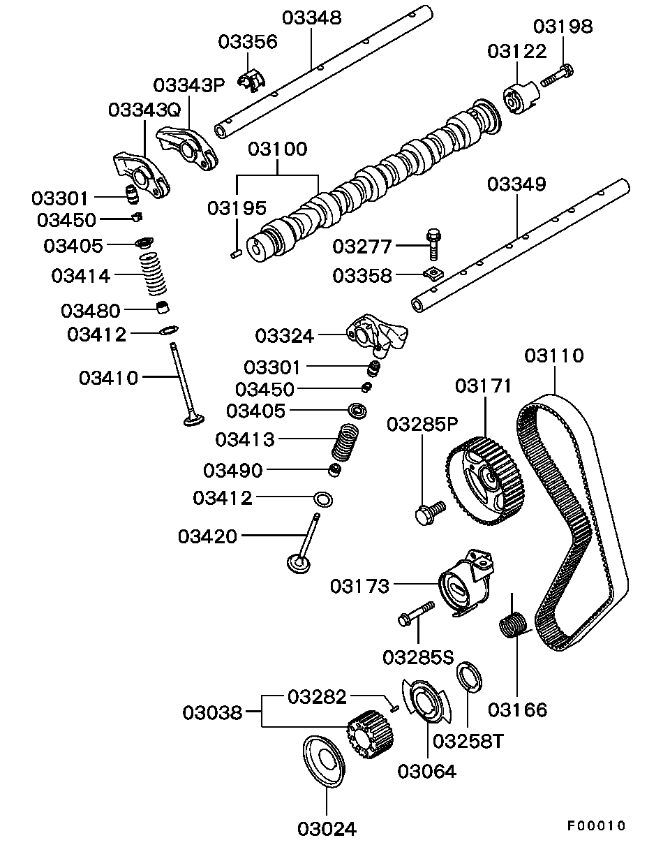 Натяжитель цепи ГРМ для Мицубиси Каризма 1999-2003