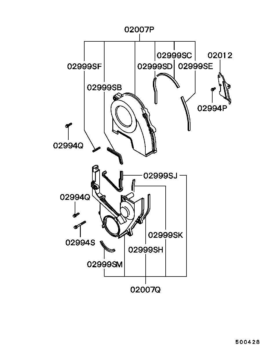 Крышка ГРМ для Мицубиси Каризма 1999-2003