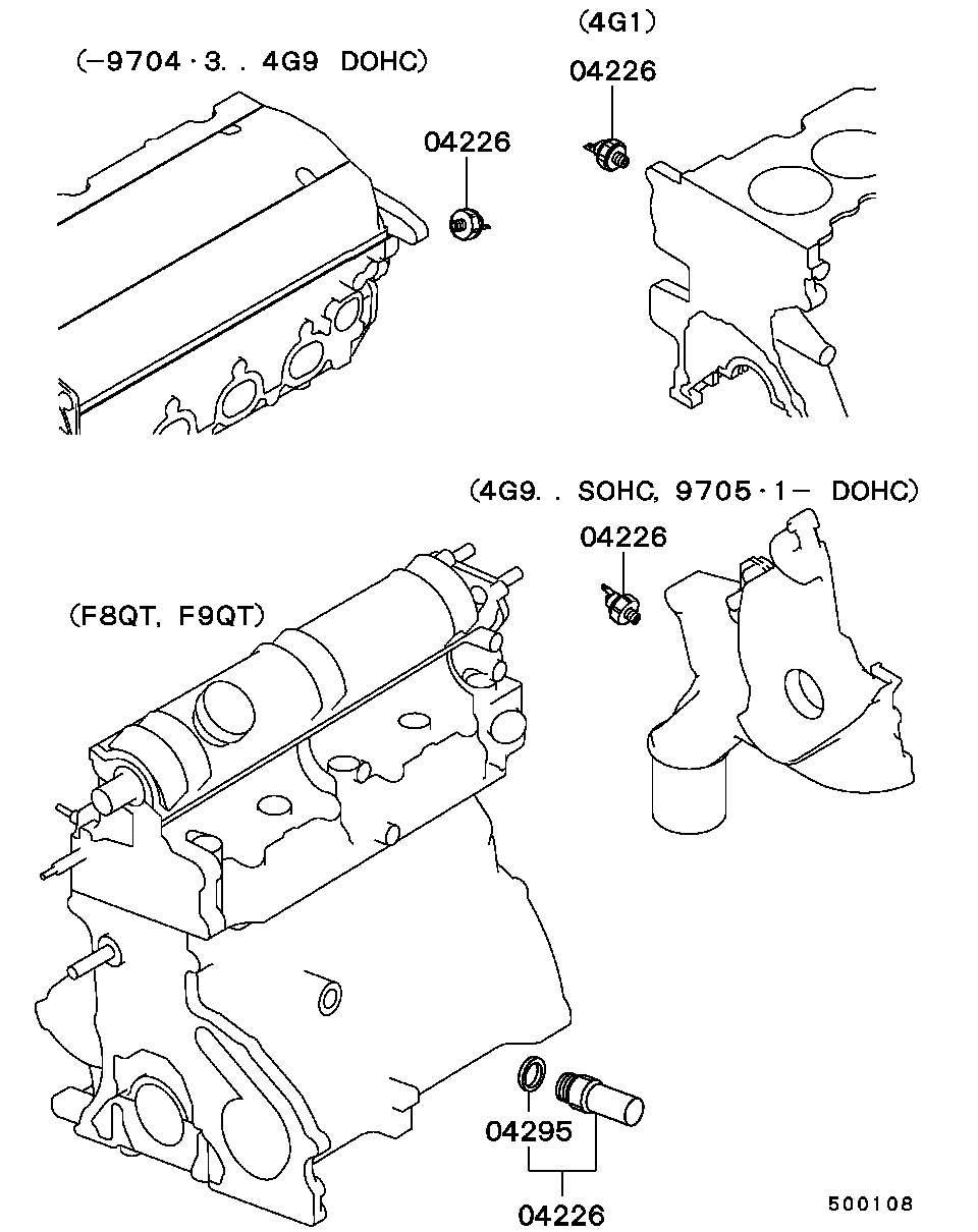 Датчик давления масла для Мицубиси Каризма 1999-2003
