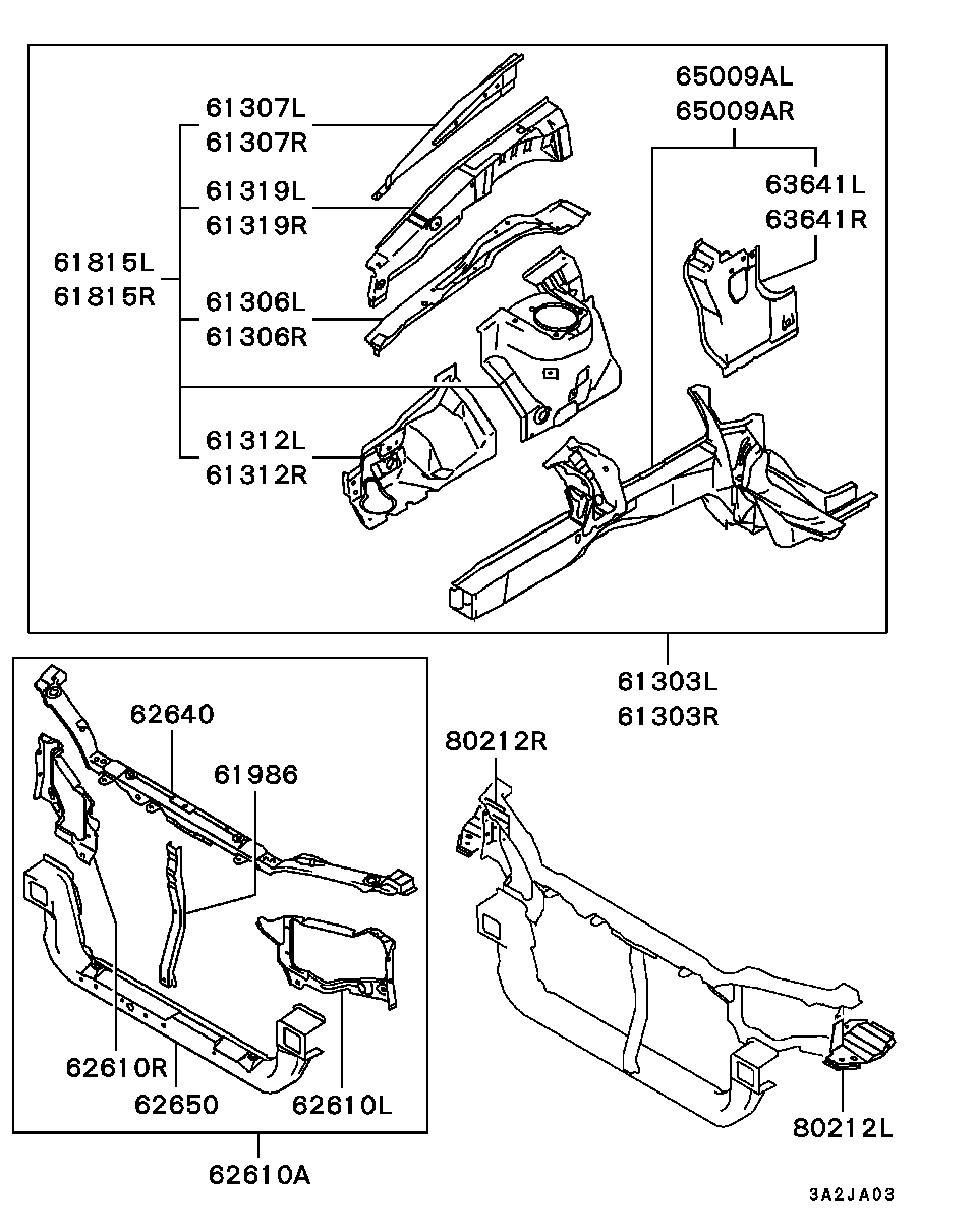 Панель передняя-телевизор для Мицубиси Каризма 1999-2003