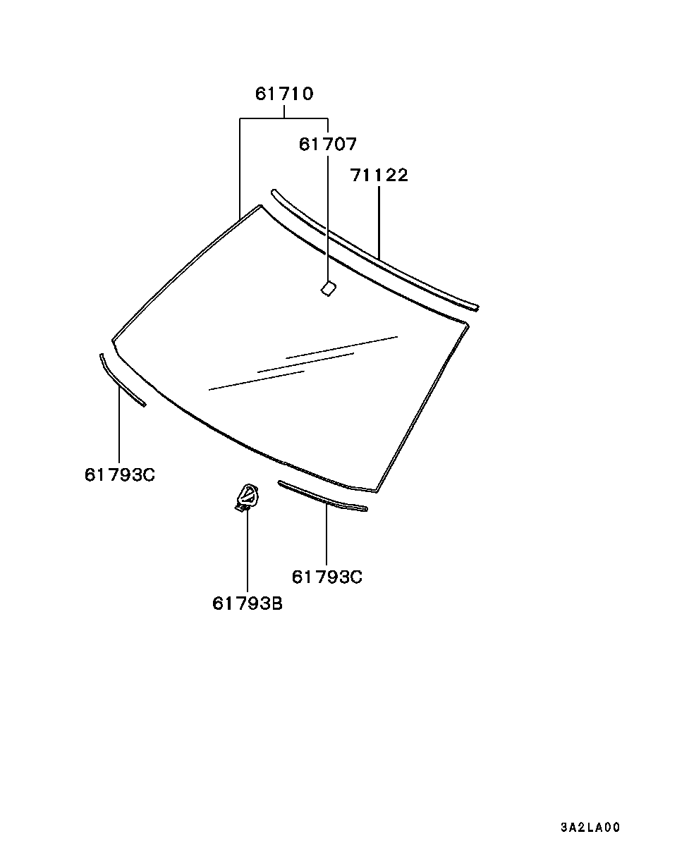 Лобовое стекло для Мицубиси Каризма 1999-2003