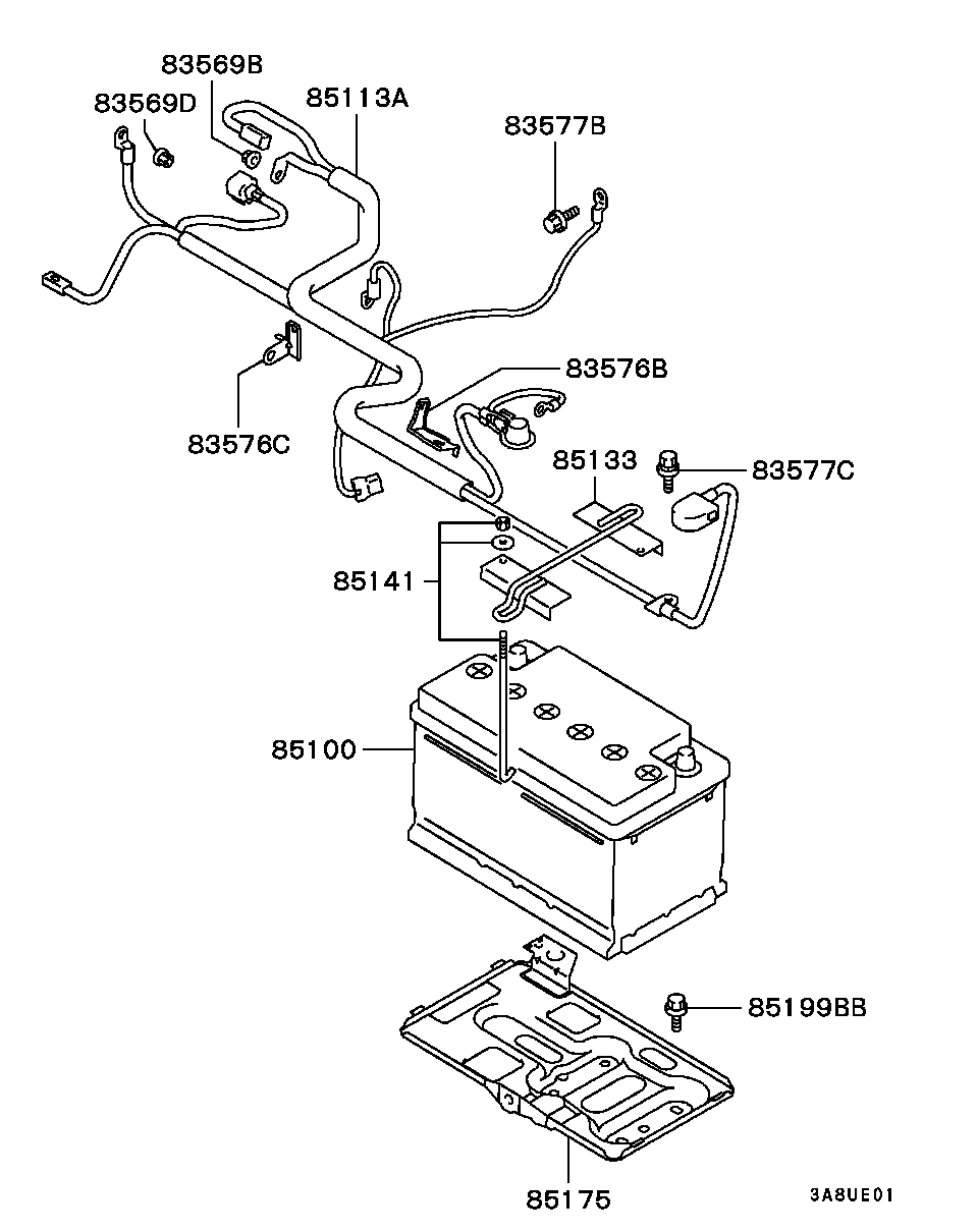 Аккумулятор для Мицубиси Каризма 1999-2003