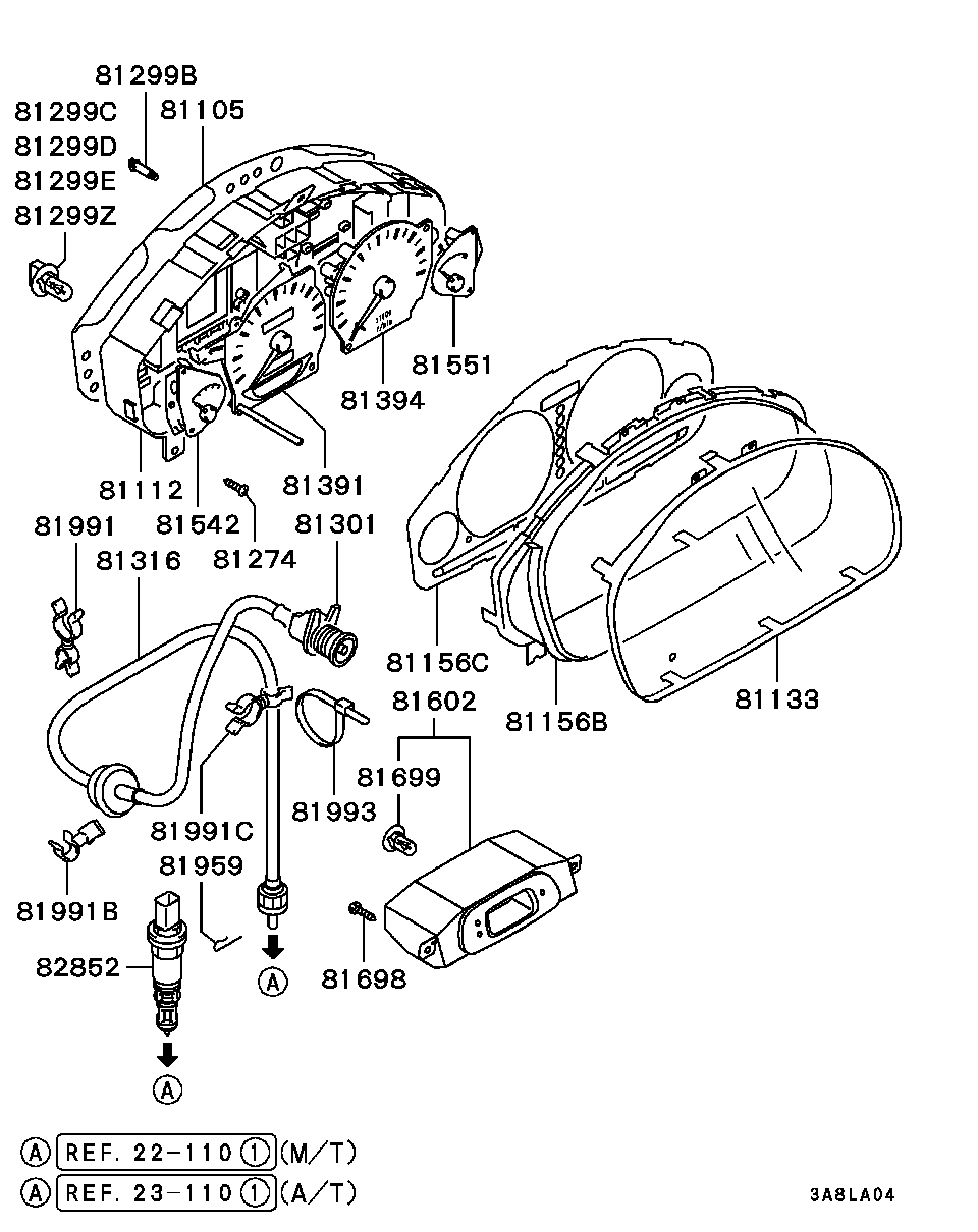 Щиток приборов для Мицубиси Каризма 1999-2003