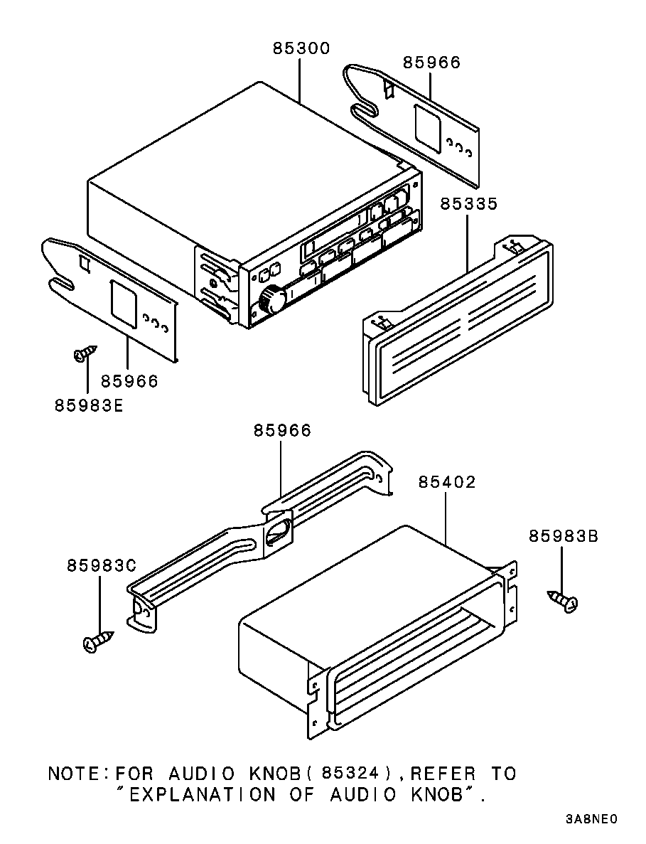 Авто-магнитола для Мицубиси Каризма 1999-2003