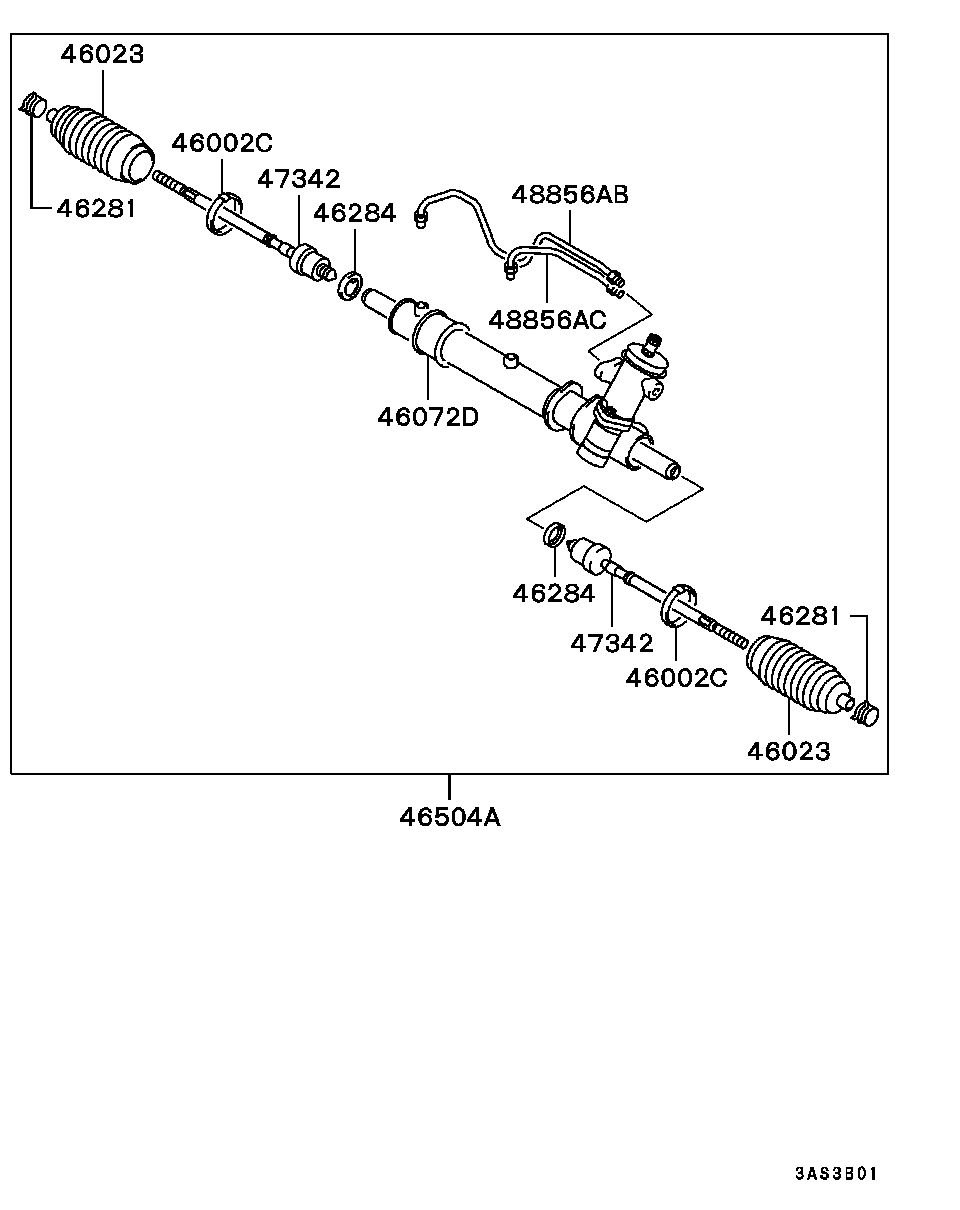 Рулевая рейка для Мицубиси Каризма 1999-2003