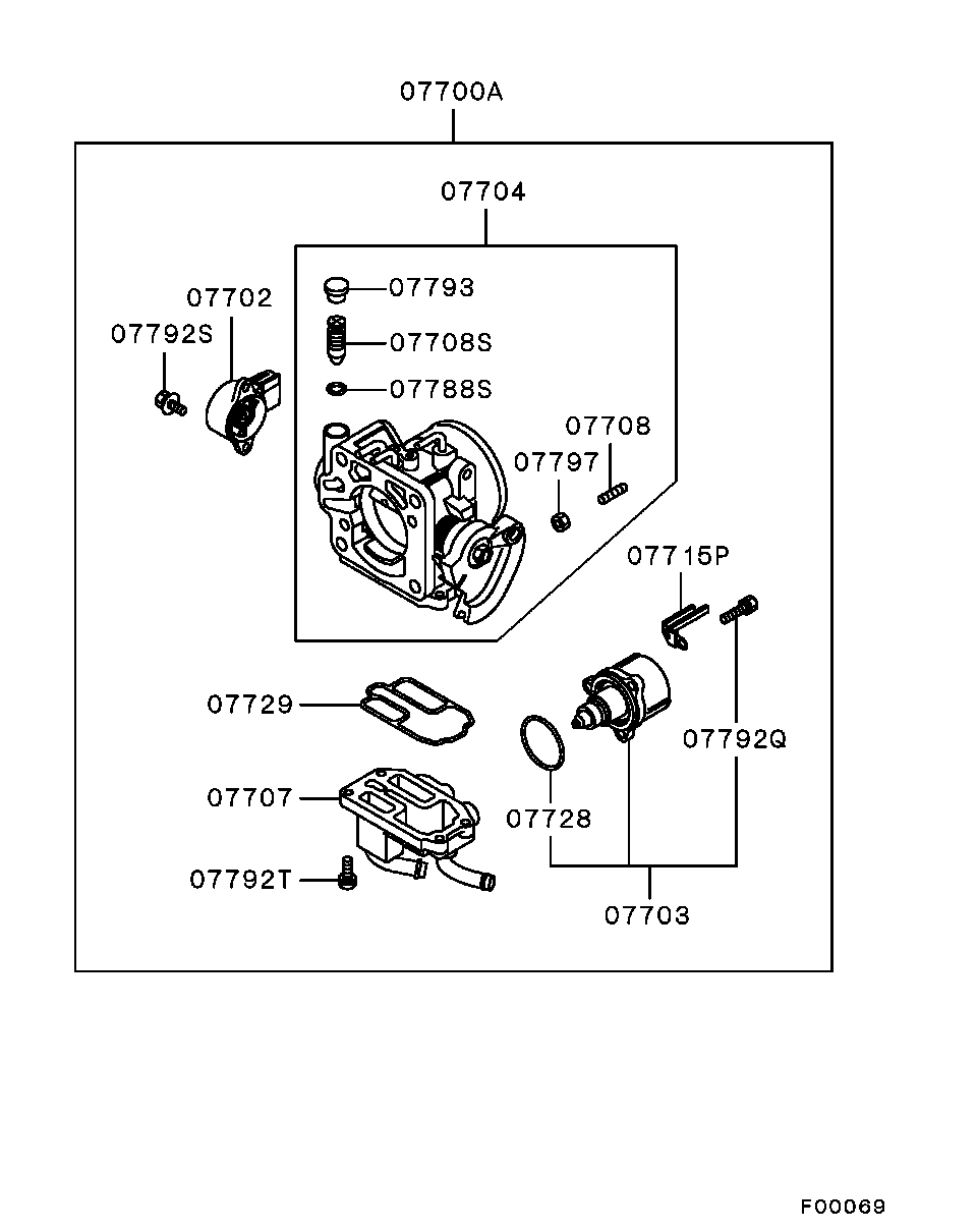 Дроссельная заслонка для Мицубиси Лансер 2000-2007
