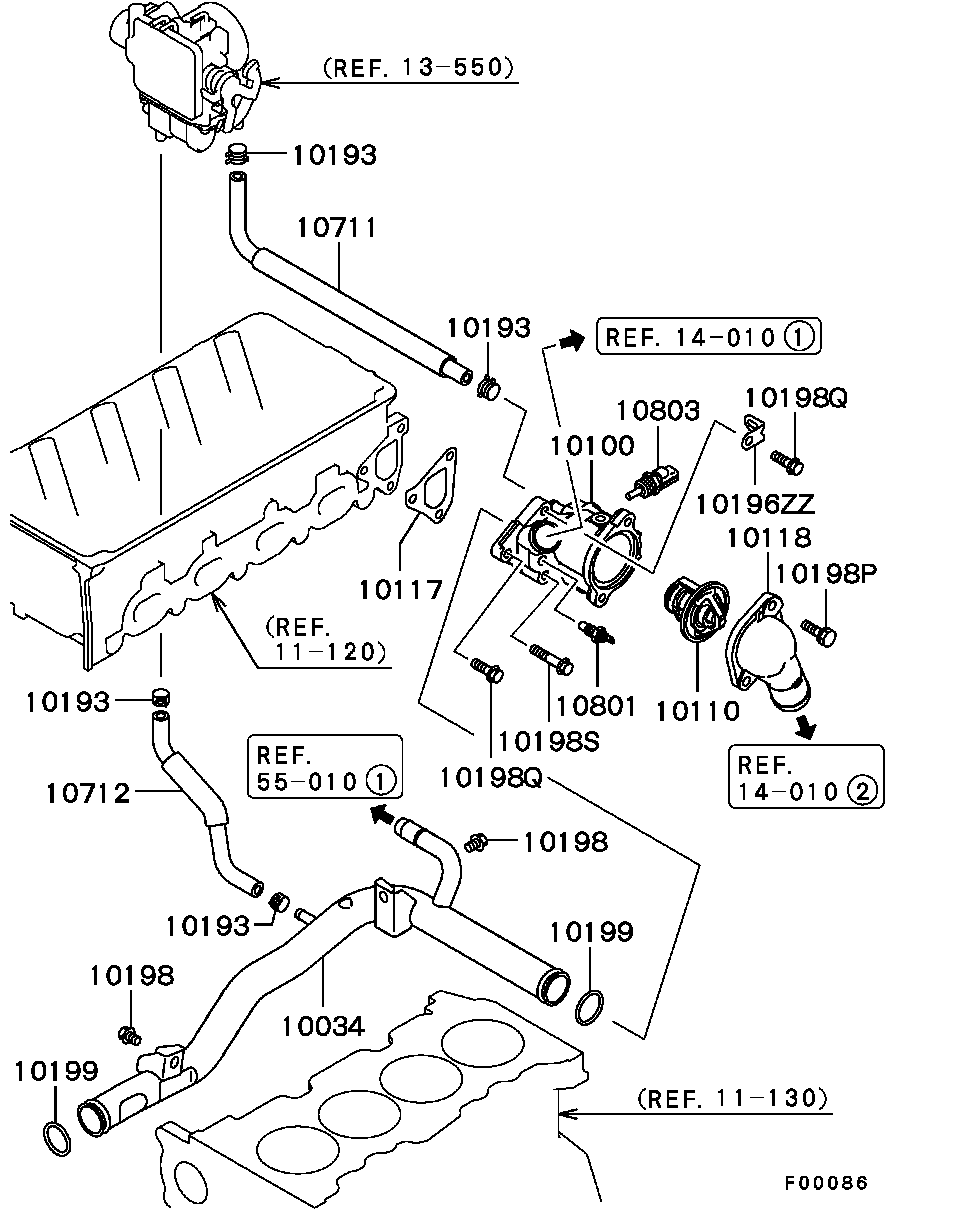 Термостат для Мицубиси Лансер 2000-2007