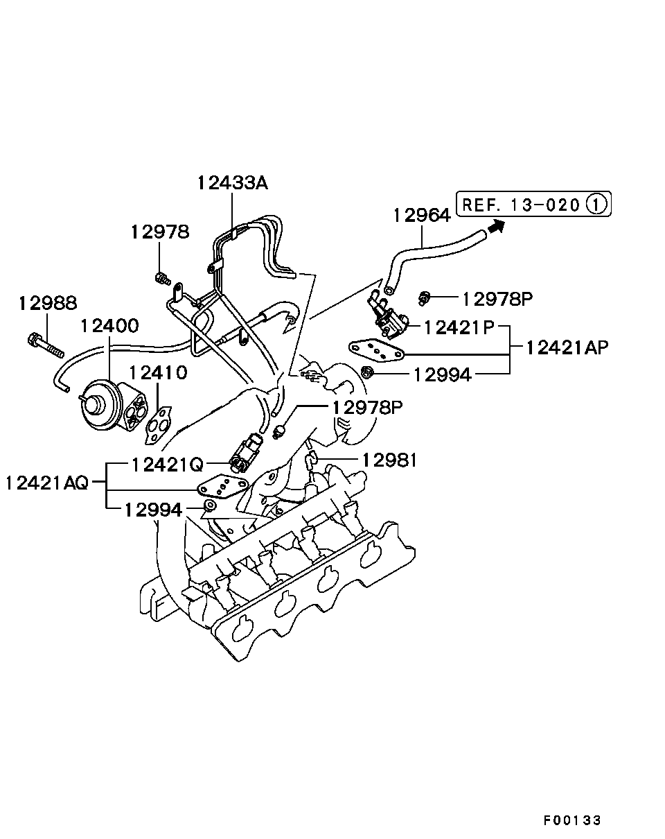 Электро-магнитный клапан для Мицубиси Лансер 2000-2007