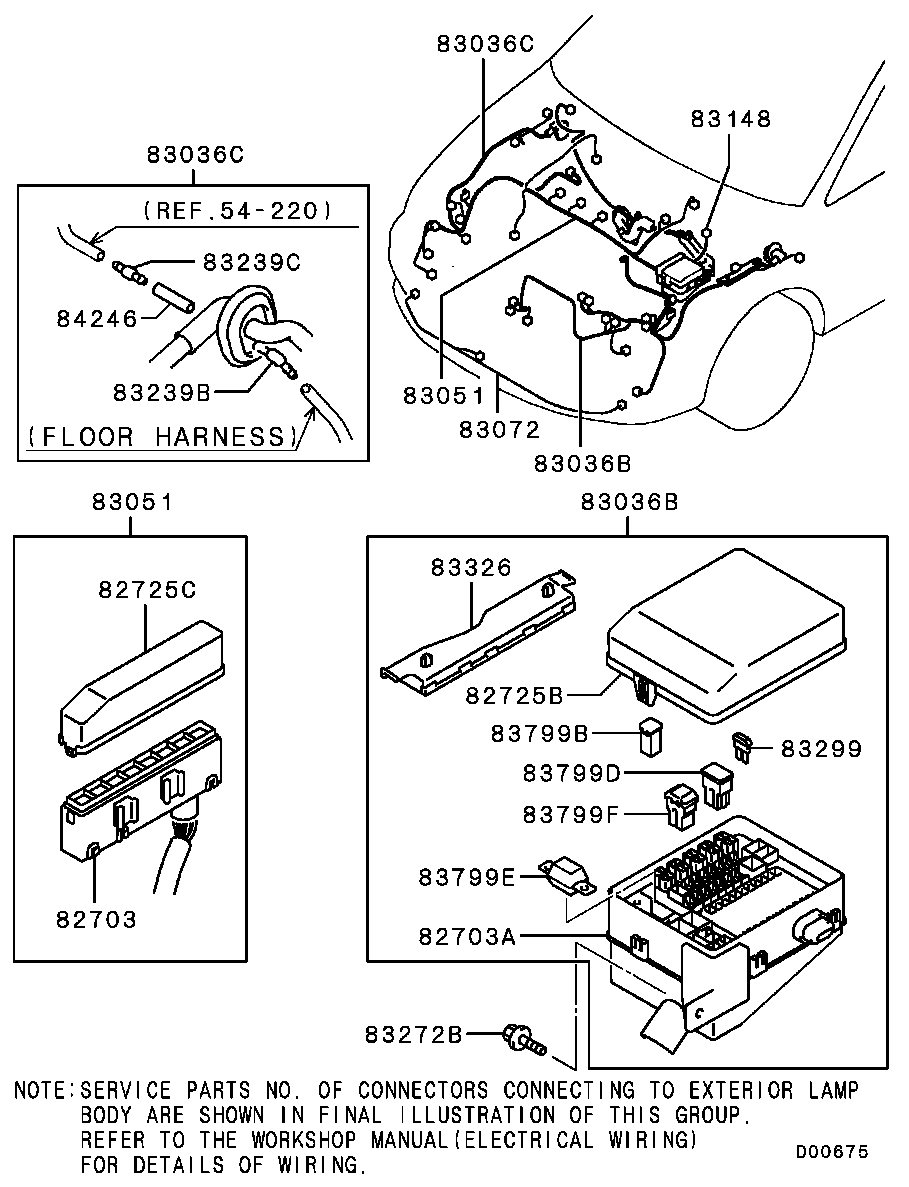 Блок предохранителей для Мицубиси Лансер 2000-2007
