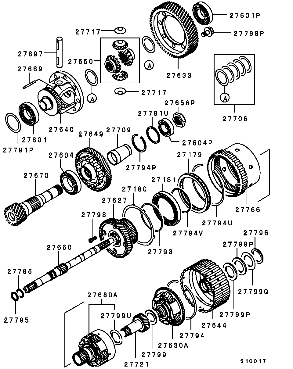 Вал АКПП для Мицубиси Лансер 2000-2007