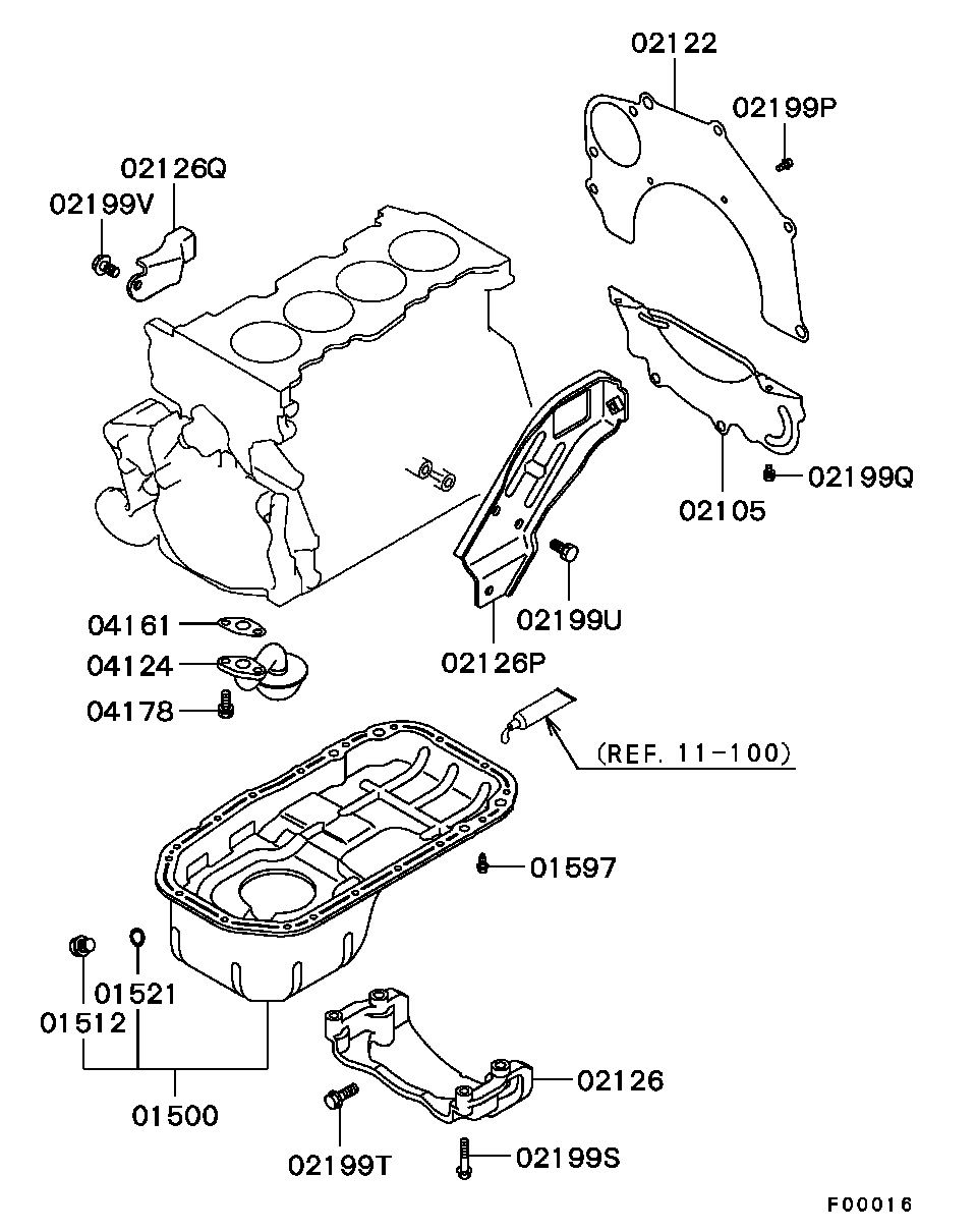 Поддон масляный для Мицубиси Лансер 2007-2010