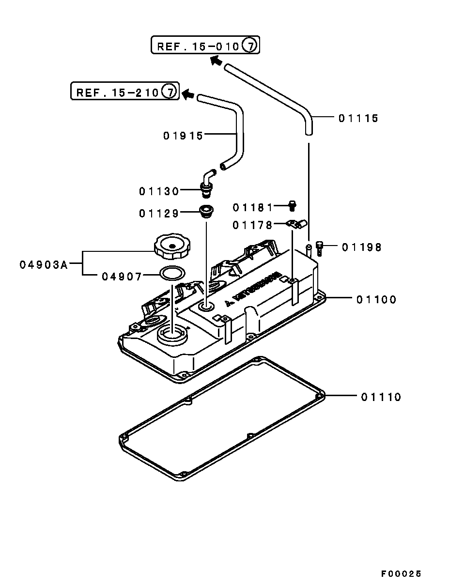 Клапанная крышка для Мицубиси Лансер 2007-2010