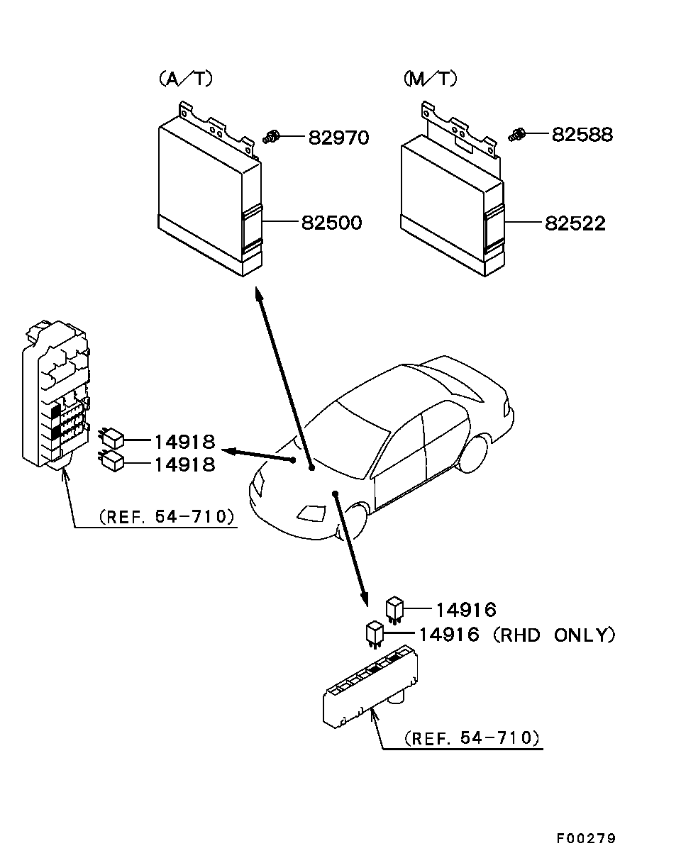 Блок управления двигателем для Мицубиси Лансер 2007-2010