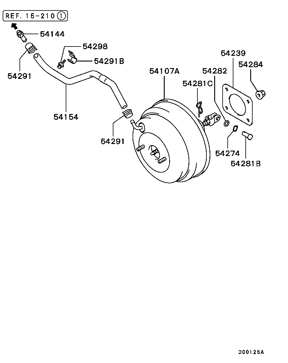 Вакуумный усилитель тормозов для Мицубиси Лансер 2007-2010