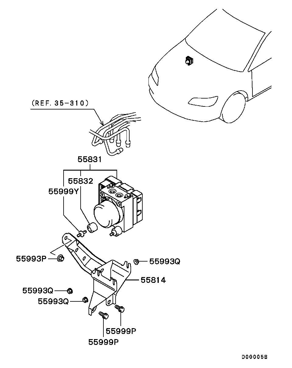 Блок АБС для Мицубиси Лансер 2007-2010