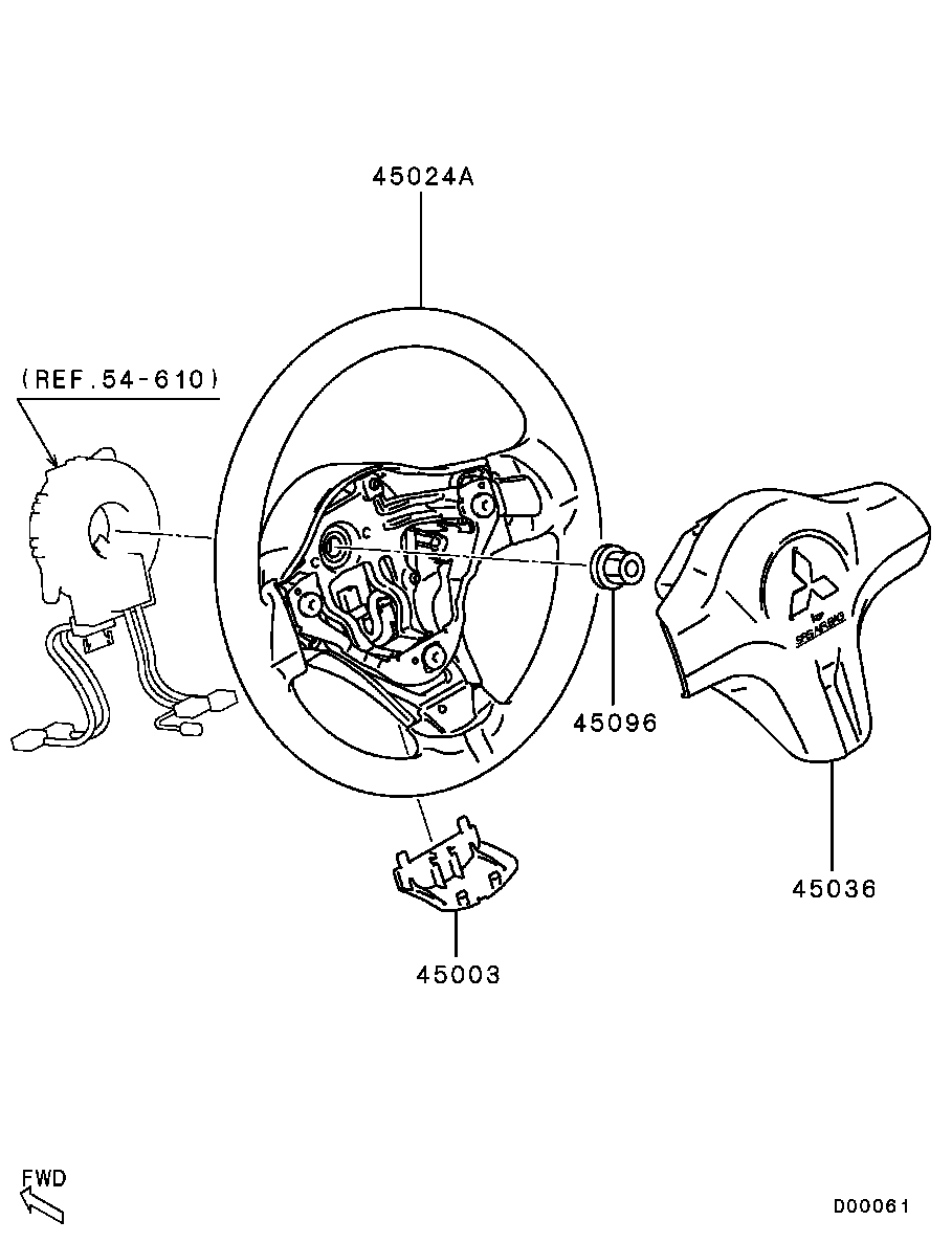Руль для Мицубиси Лансер 2007-2010
