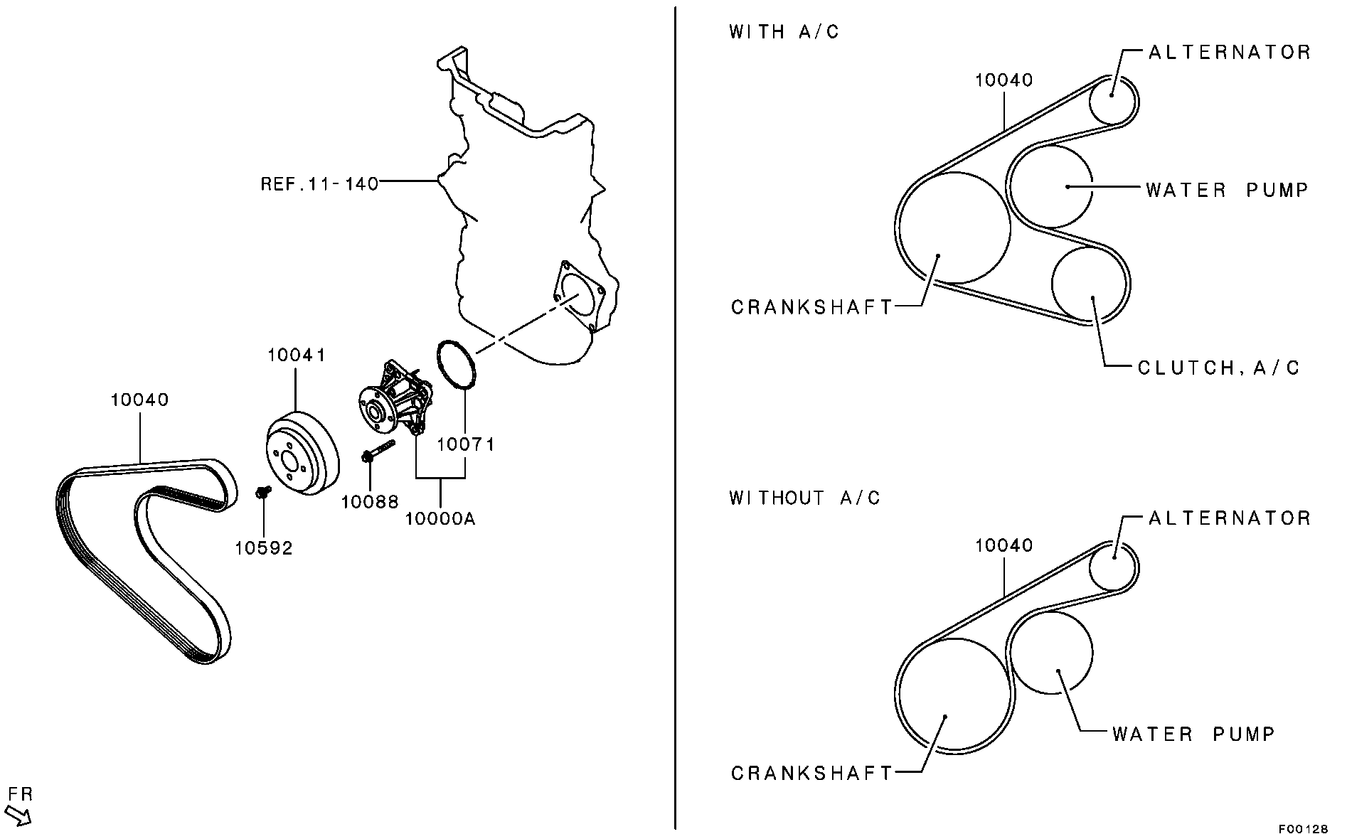 Ремень ГРМ для Мицубиси Лансер 2011-2015
