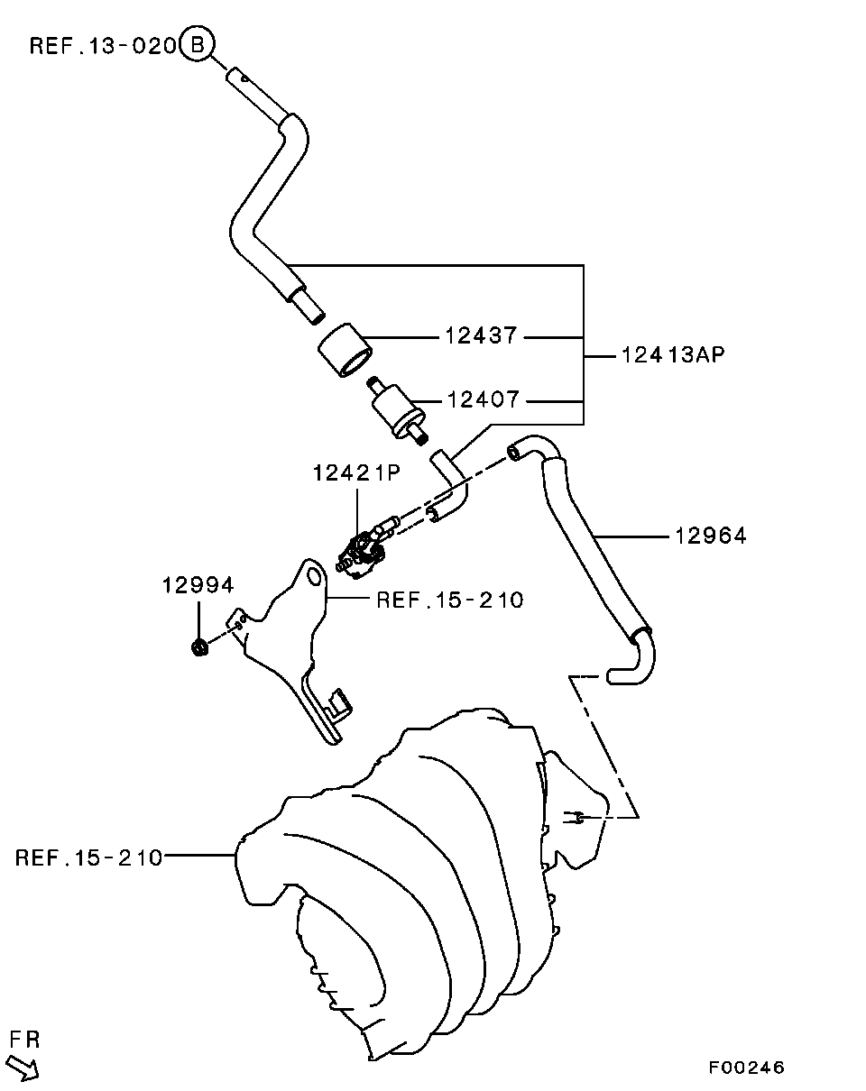 Клапан ЕГР для Мицубиси Лансер 2011-2015