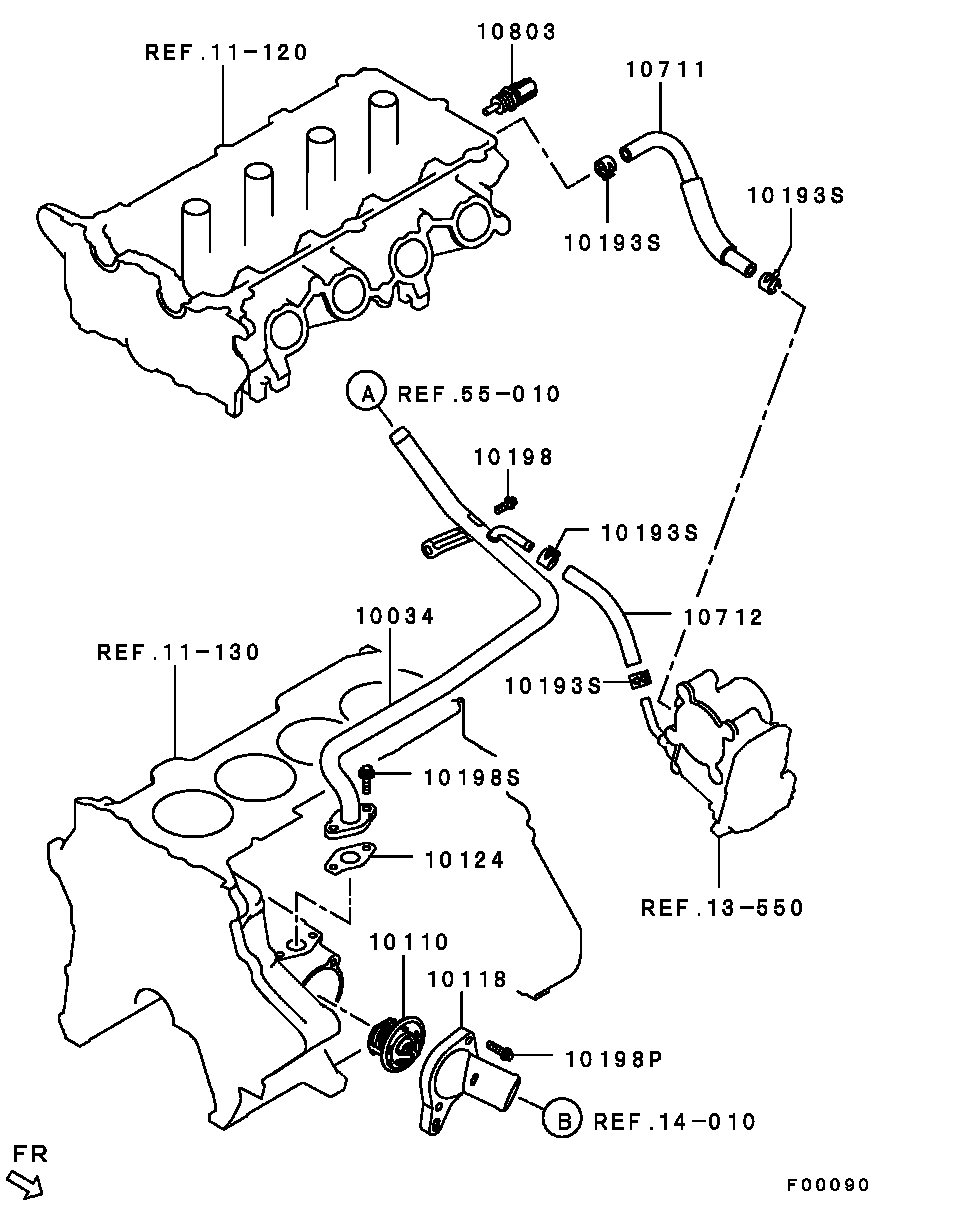 Термостат для Мицубиси Лансер 2011-2015
