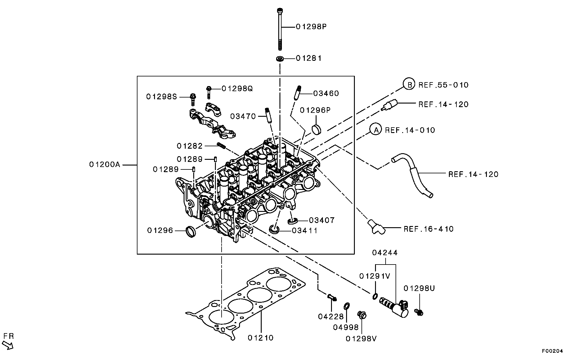 Электро-магнитный клапан для Мицубиси Лансер 2011-2015