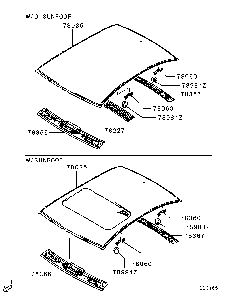 Крыша для Мицубиси Лансер 2011-2015