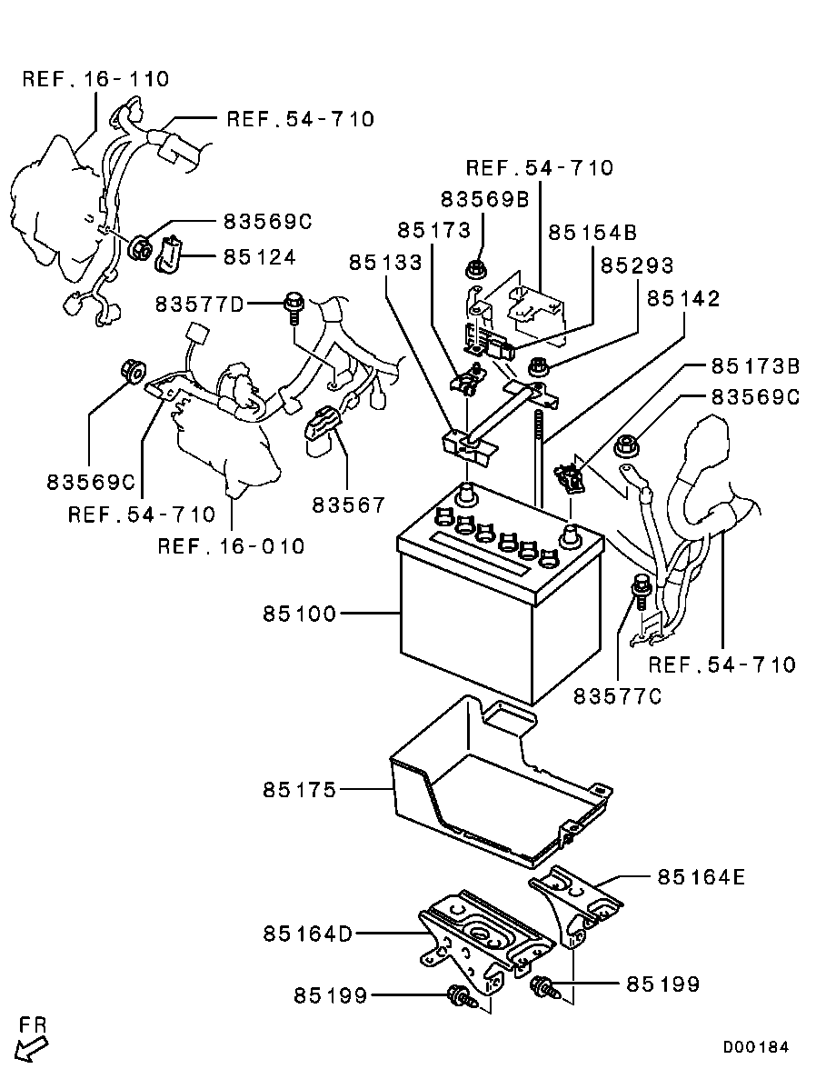 Аккумулятор для Мицубиси Лансер 2011-2015