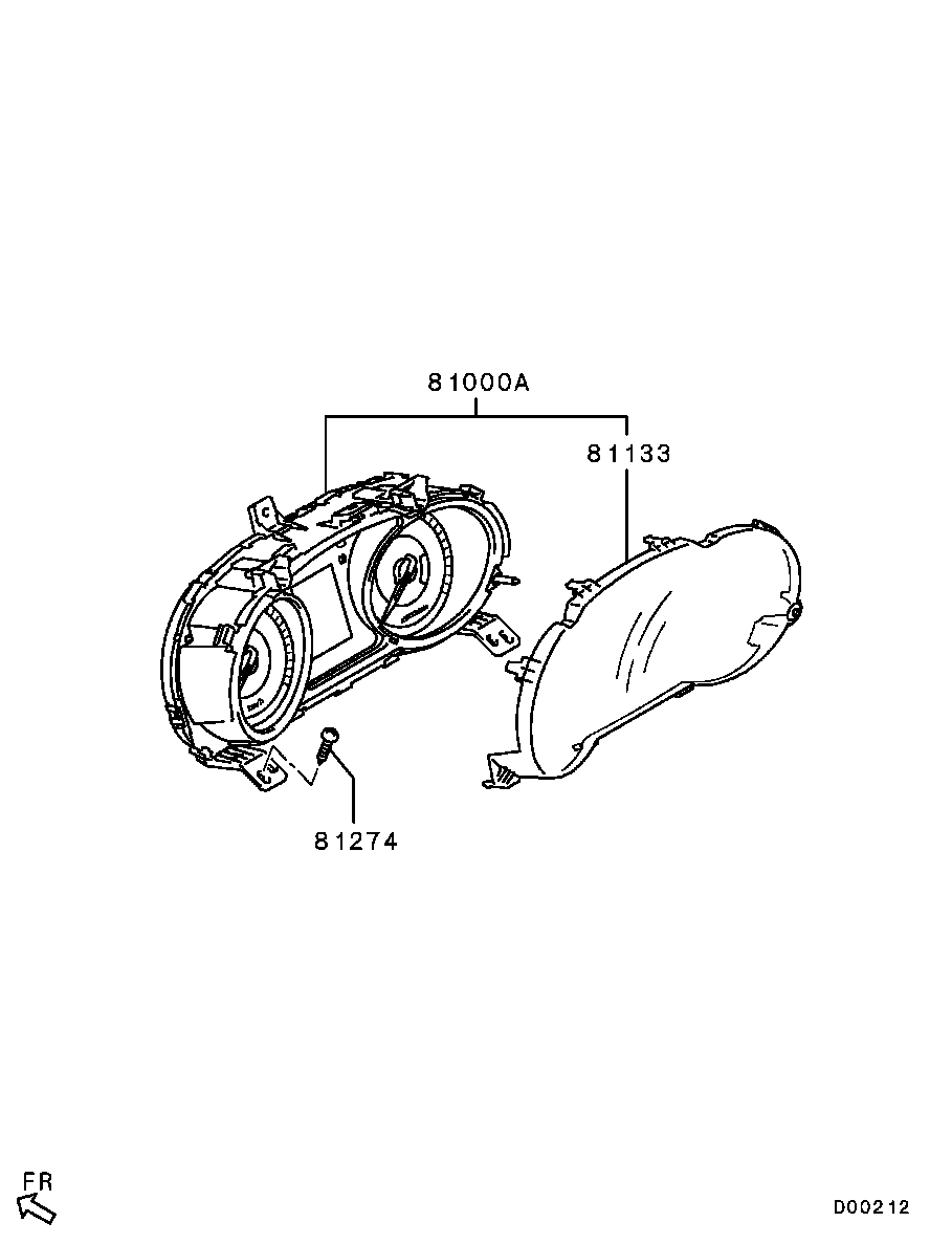 Щиток приборов для Мицубиси Лансер 2011-2015