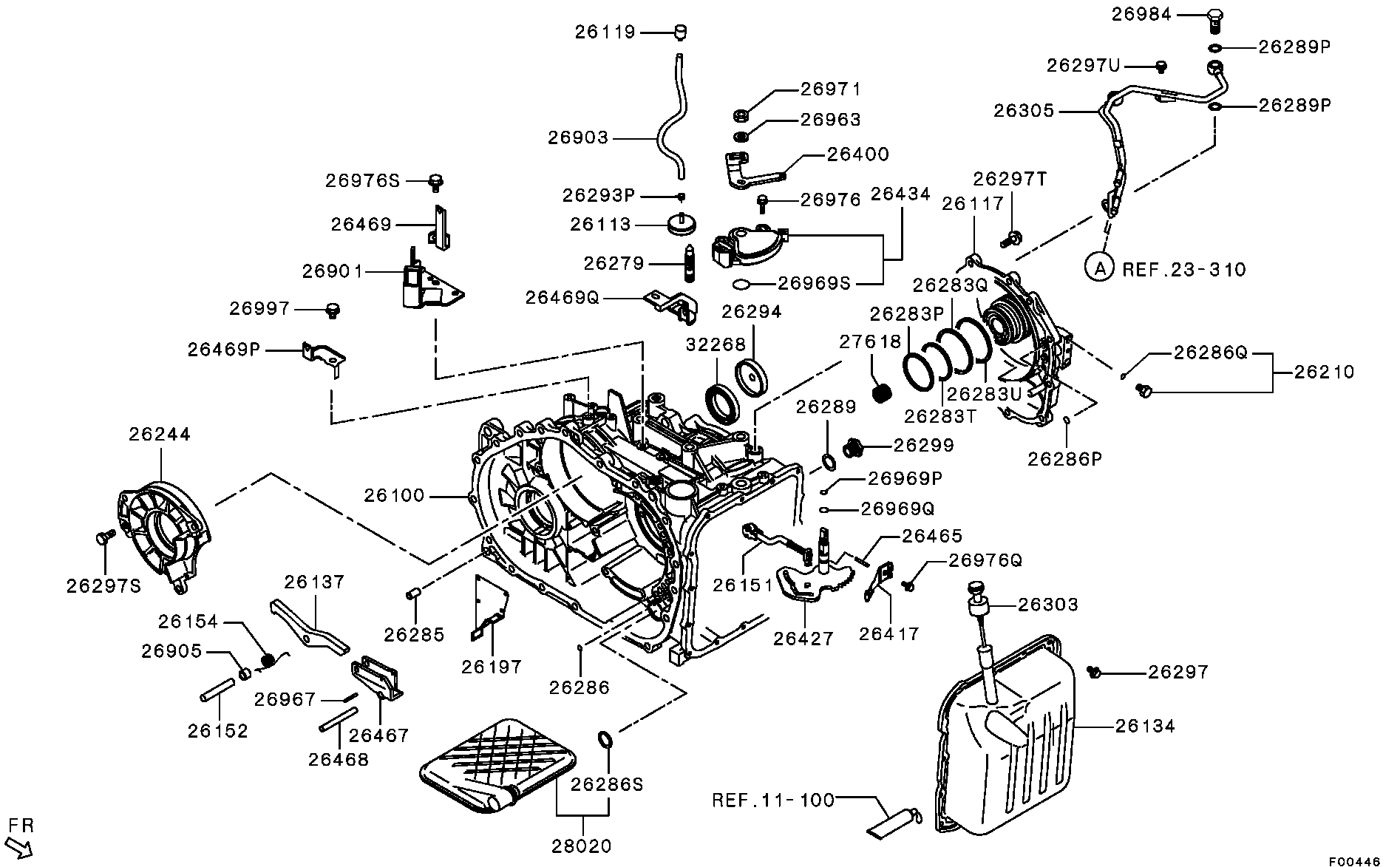 Корпус АКПП для Мицубиси Лансер 2011-2015