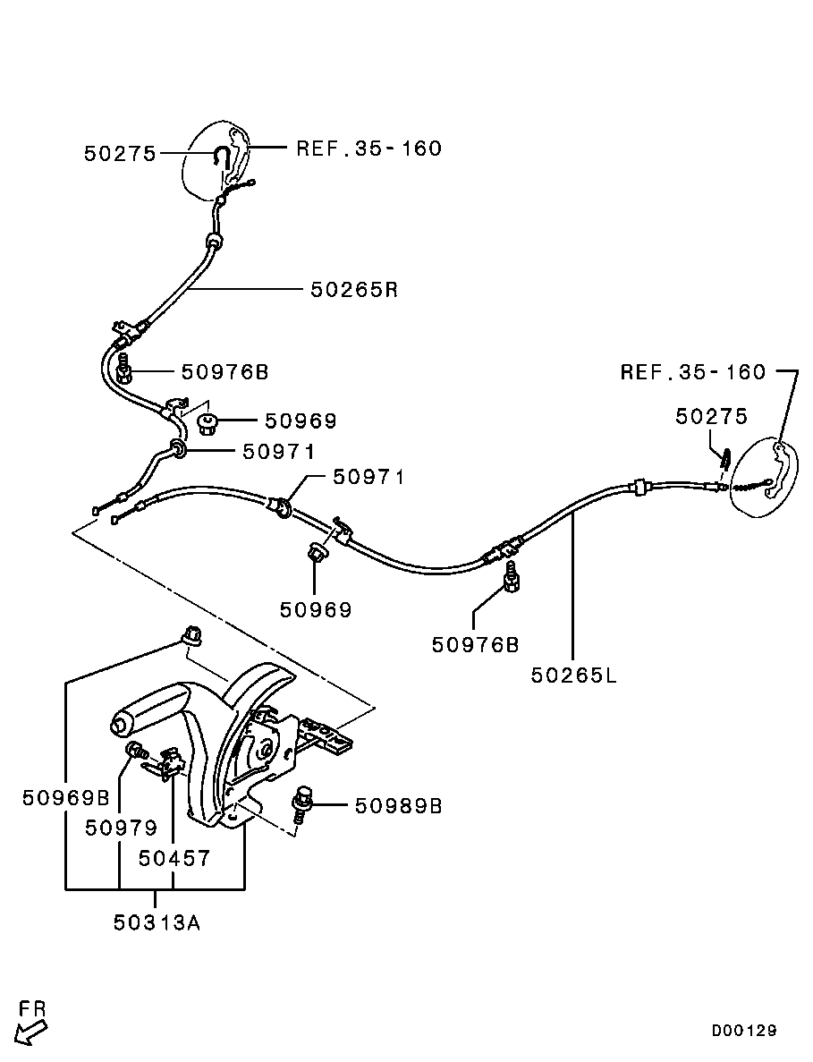 Рычаг стояночного, ручного тормоза для Мицубиси Лансер 2011-2015