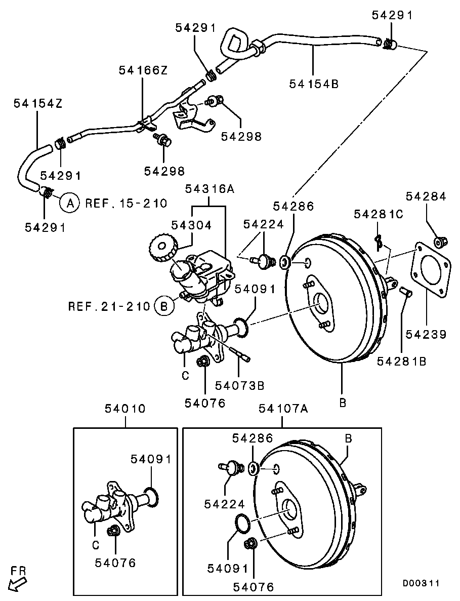 Вакуумный усилитель тормозов для Мицубиси Лансер 2011-2015