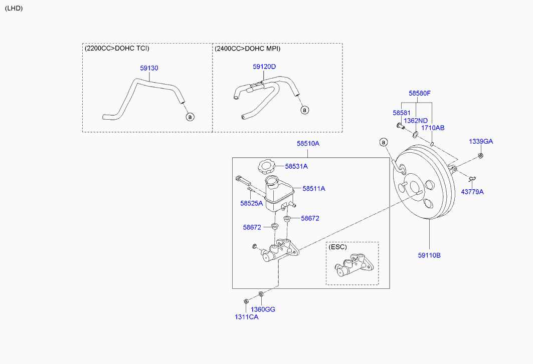 Усилитель тормозов для Хендай Санта Фе 2010-2012