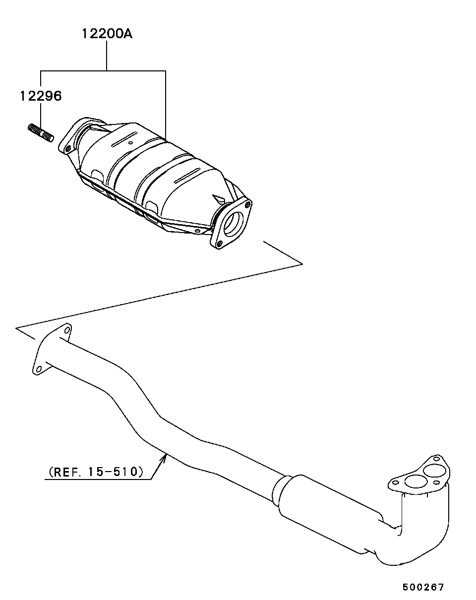 Катализатор для Мицубиси Галант 1996-2006