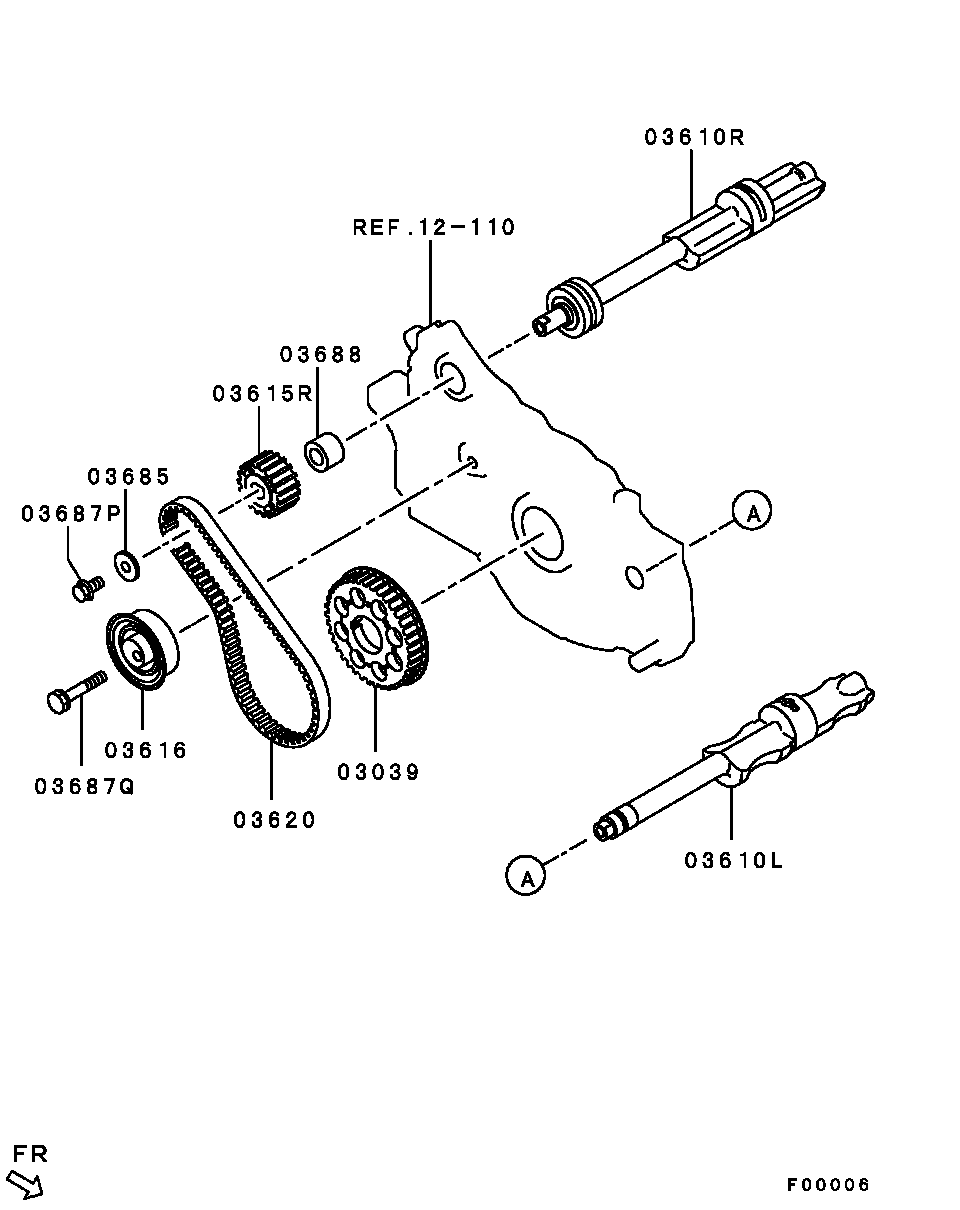 Балансирный вал № 1 для Мицубиси Галант 2003-2008