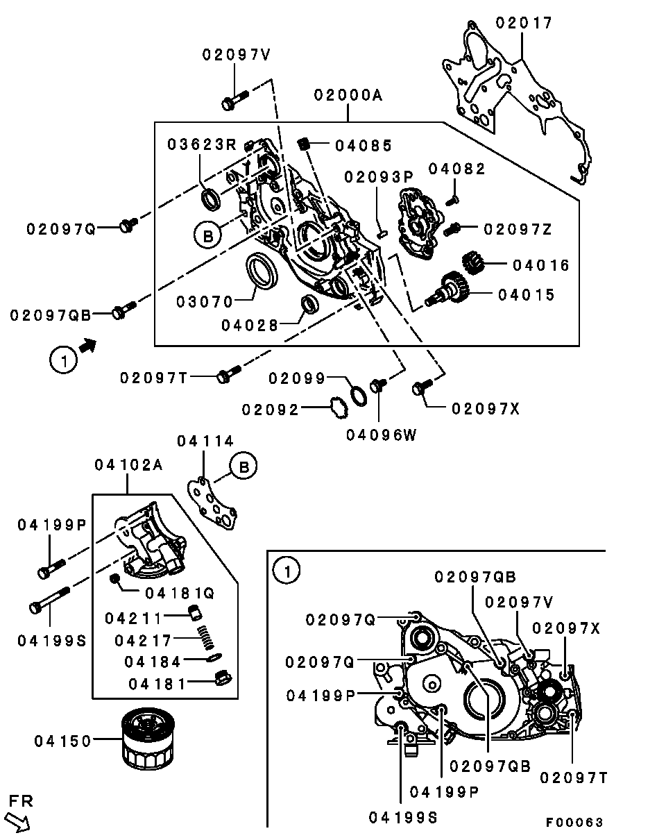 Кронштейн масляного фильтра для Мицубиси Галант 2003-2008