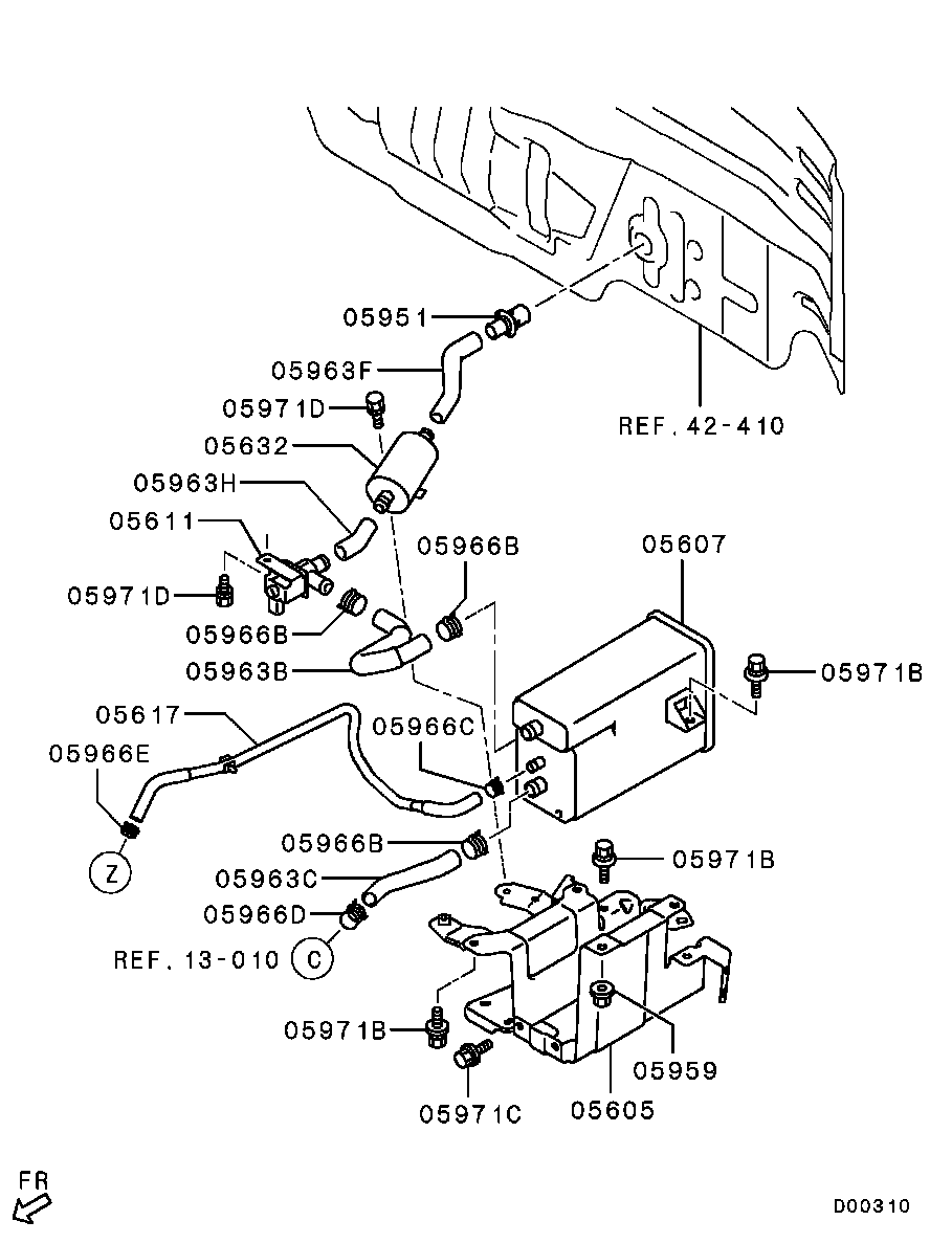 Охладитель топливный для Мицубиси Галант 2003-2008