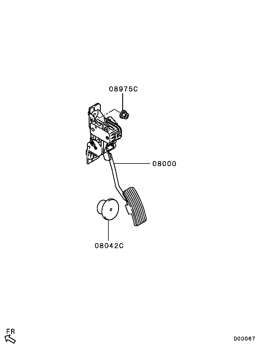 Педаль газа для Мицубиси Галант 2003-2008