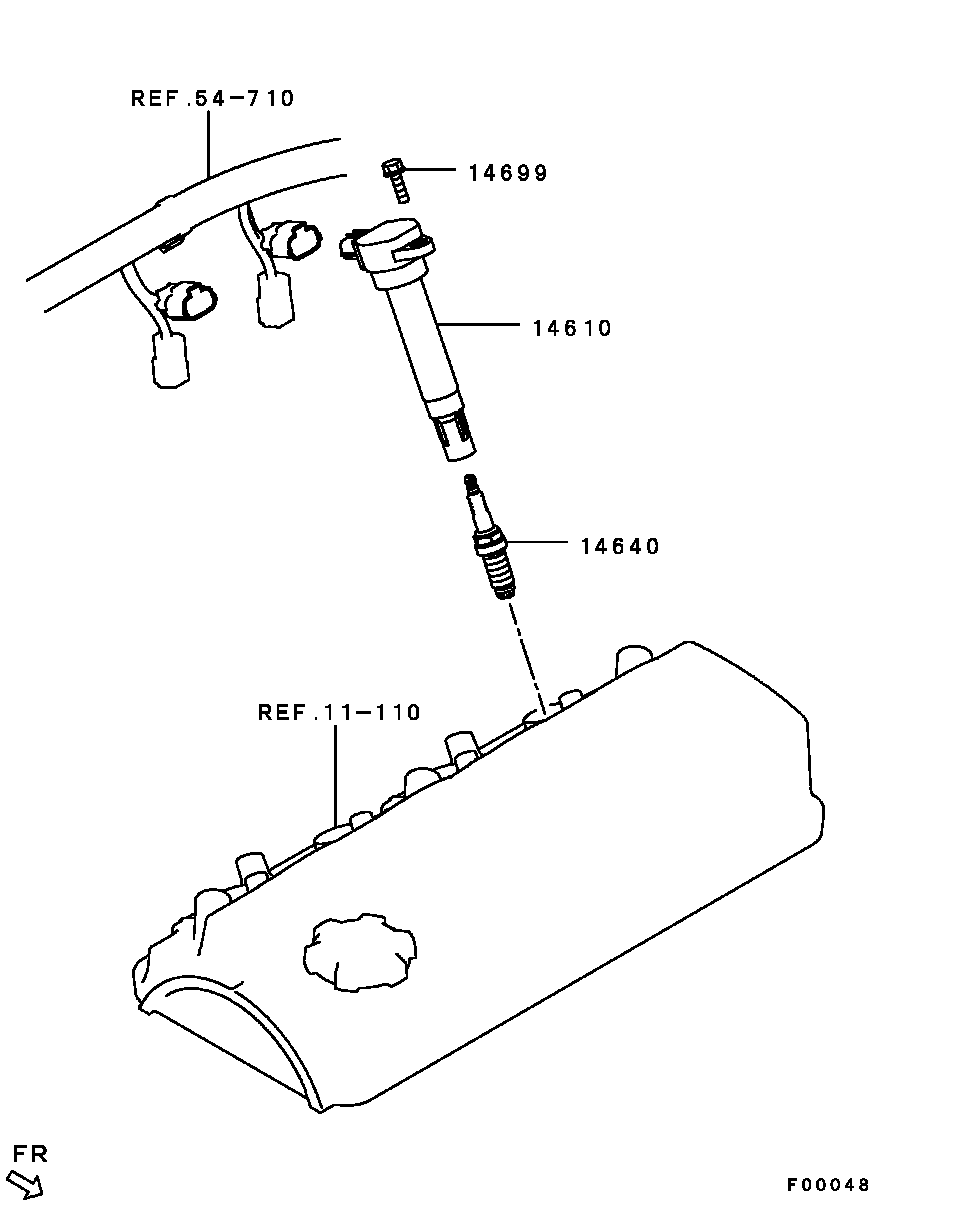 Катушка зажигания для Мицубиси Галант 2003-2008