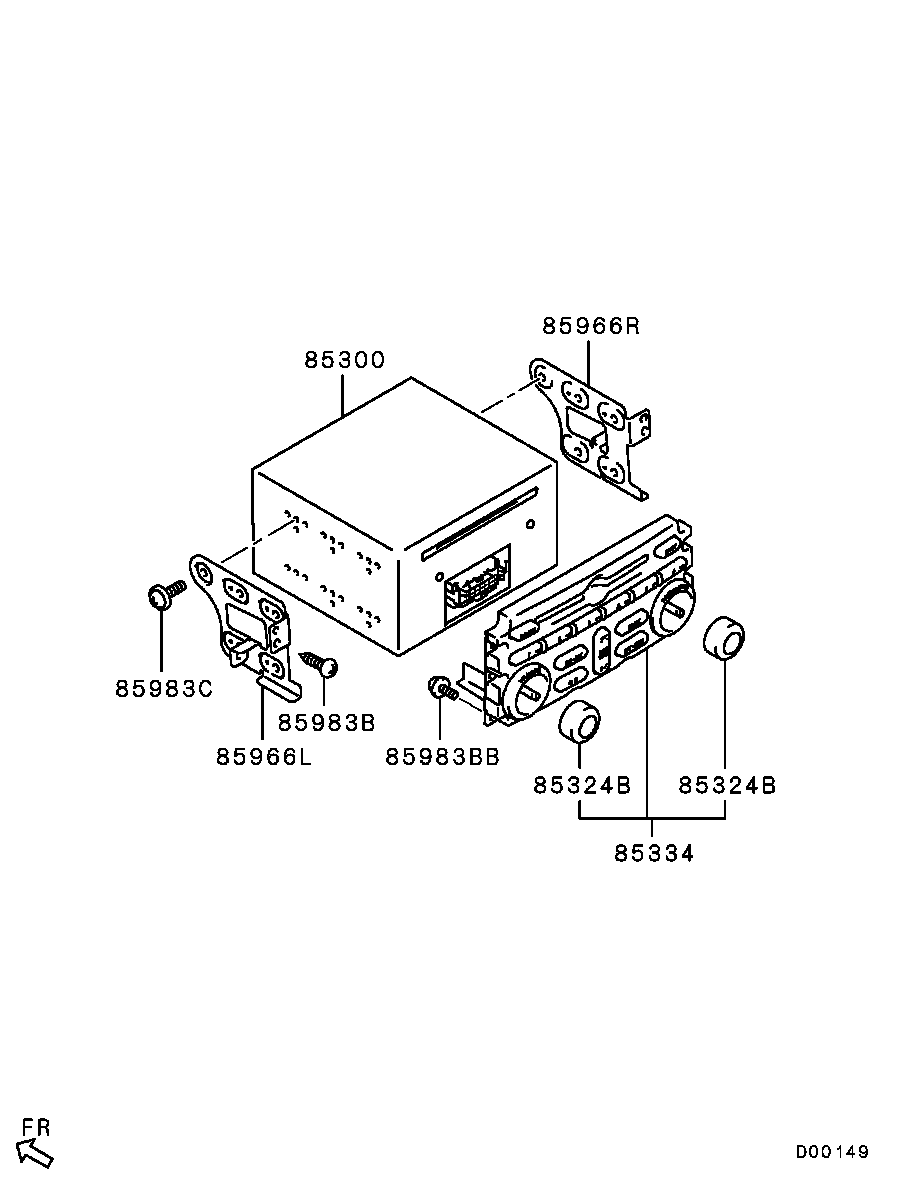 Авто-магнитола для Мицубиси Галант 2003-2008