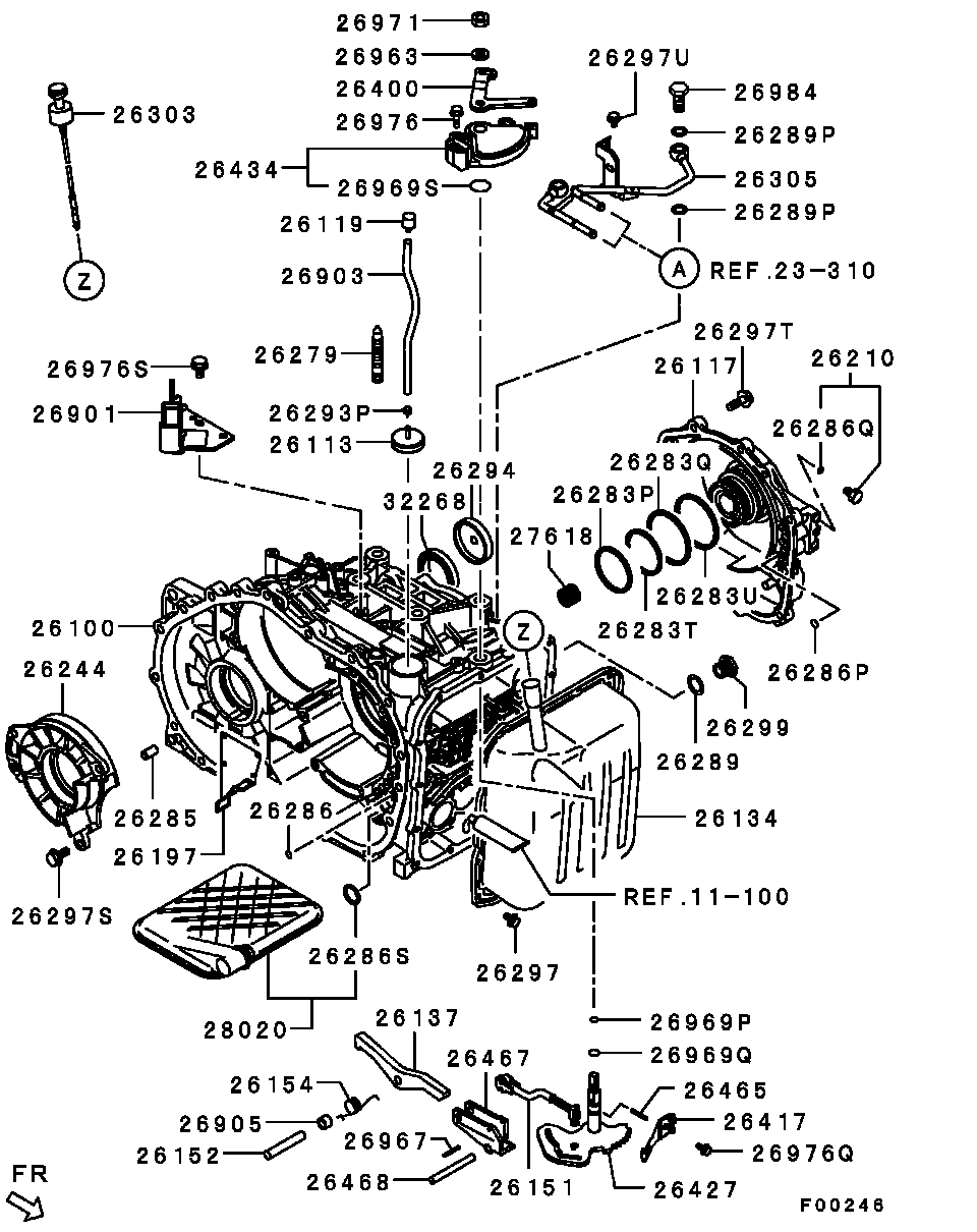 Масляный поддон АКПП для Мицубиси Галант 2003-2008