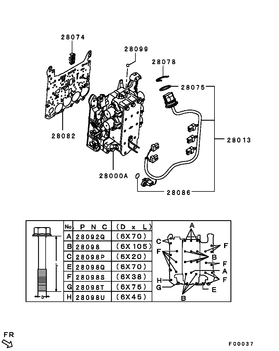 Гибро-блок АКПП для Мицубиси Галант 2003-2008