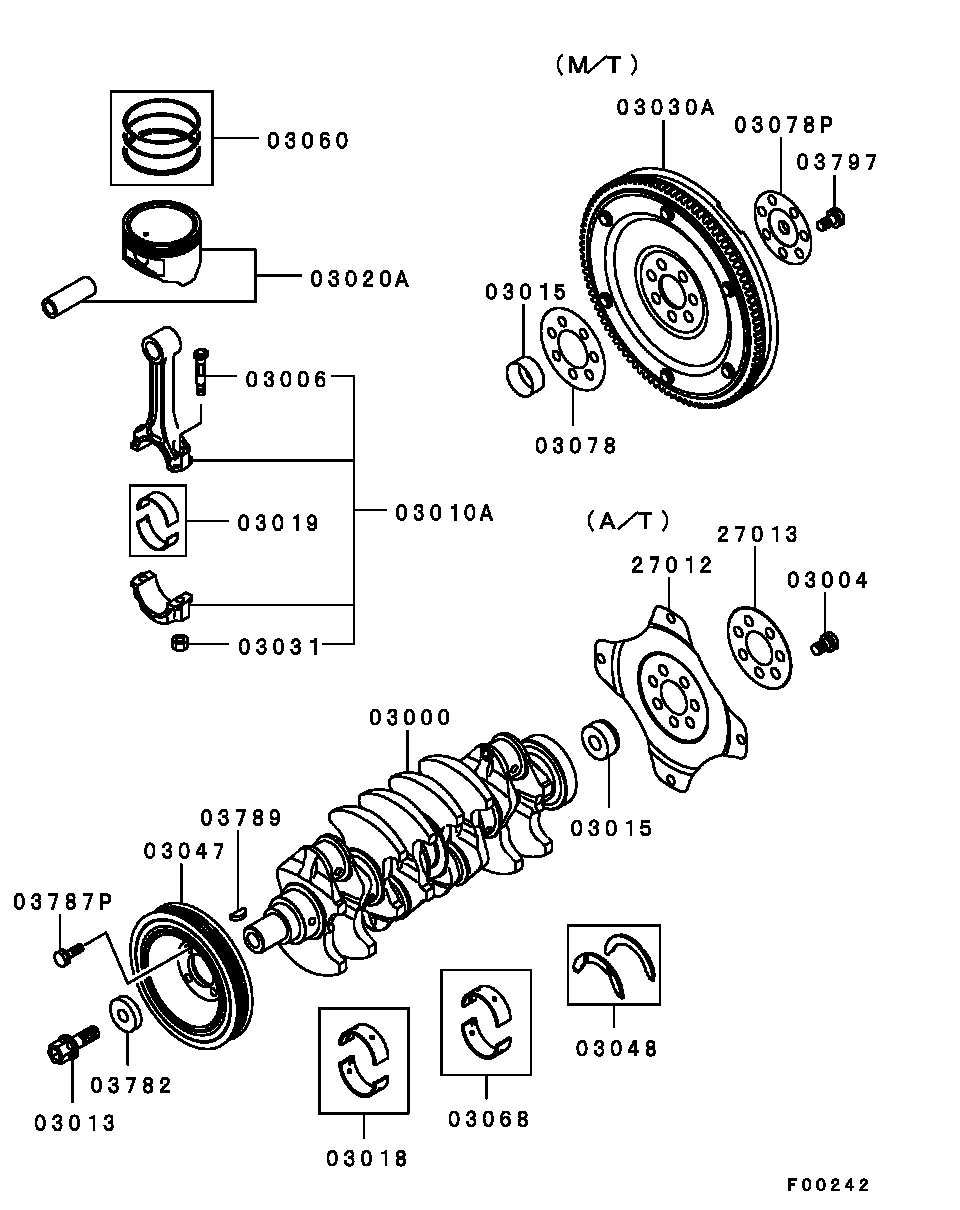 Шатун в сборе для Мицубиси Аутлендер 2002-2008
