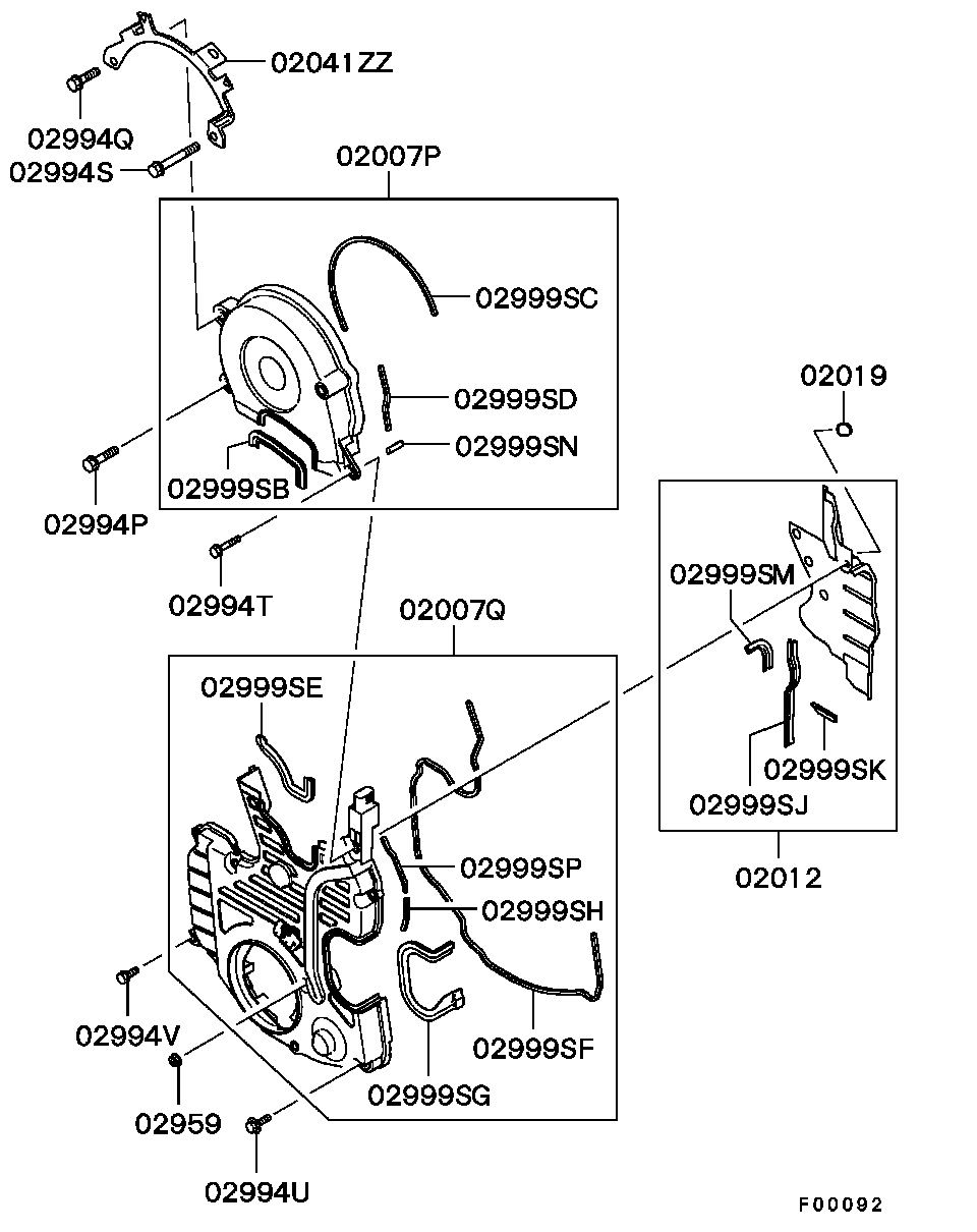 Крышка ГРМ для Мицубиси Аутлендер 2002-2008