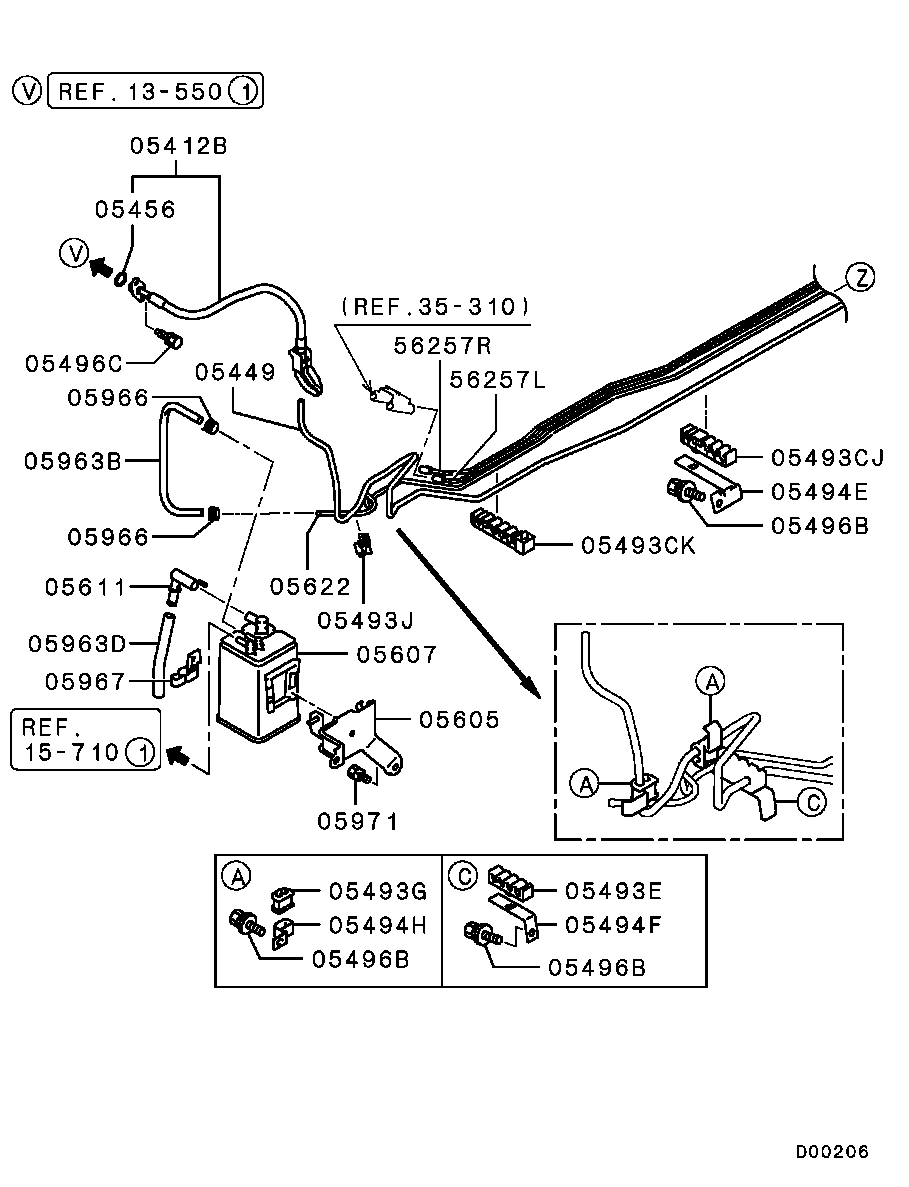 Охладитель топливный для Мицубиси Аутлендер 2002-2008