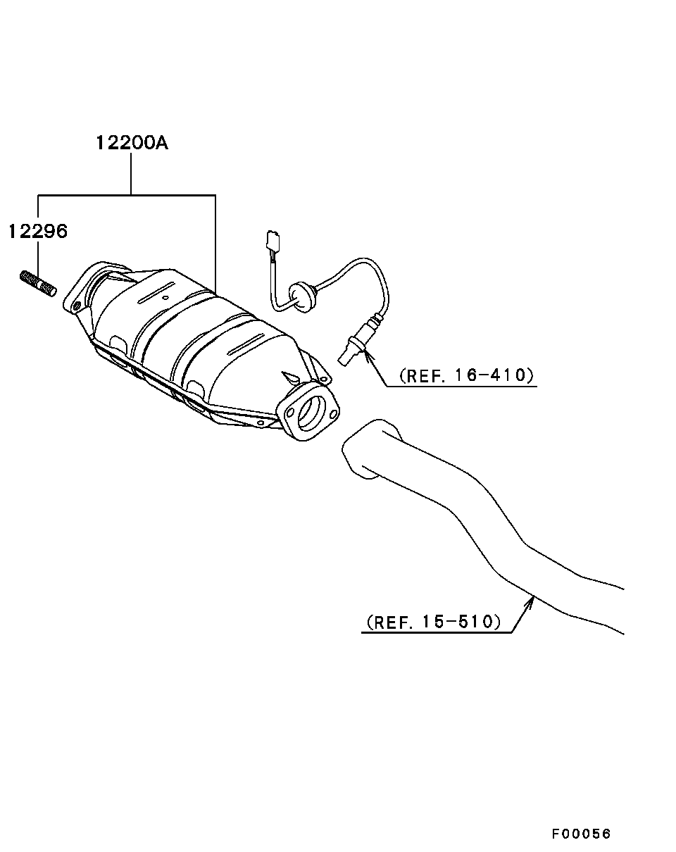 Катализатор для Мицубиси Аутлендер 2002-2008